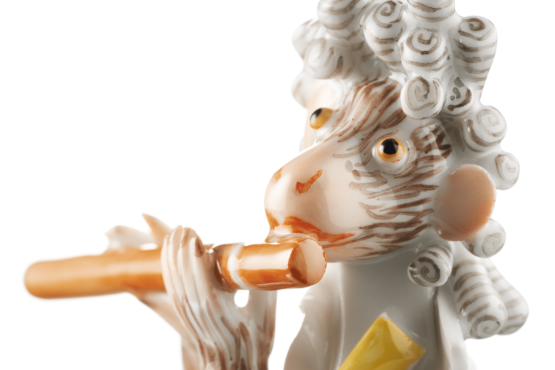 Figur Affenmusiker Querflöte, H 11 cm | Meissen Figuren - Edition Affenkapelle 90a317 - 83327 - Meissen Weimar