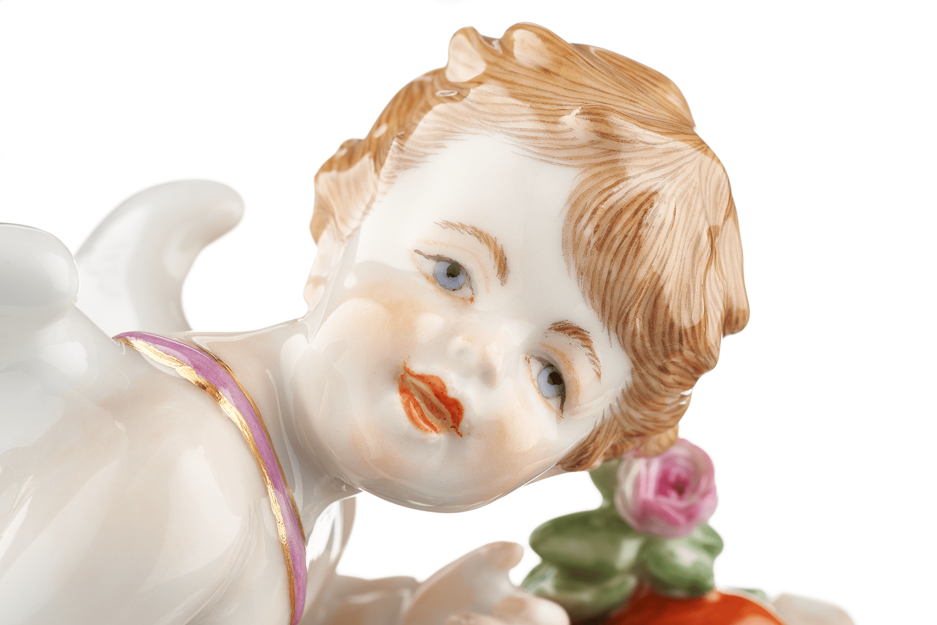 Figur Amor Bunt und gold staffiert, H 17 cm | Meissen Figuren Individuell 900300 - 70685 - Meissen Weimar