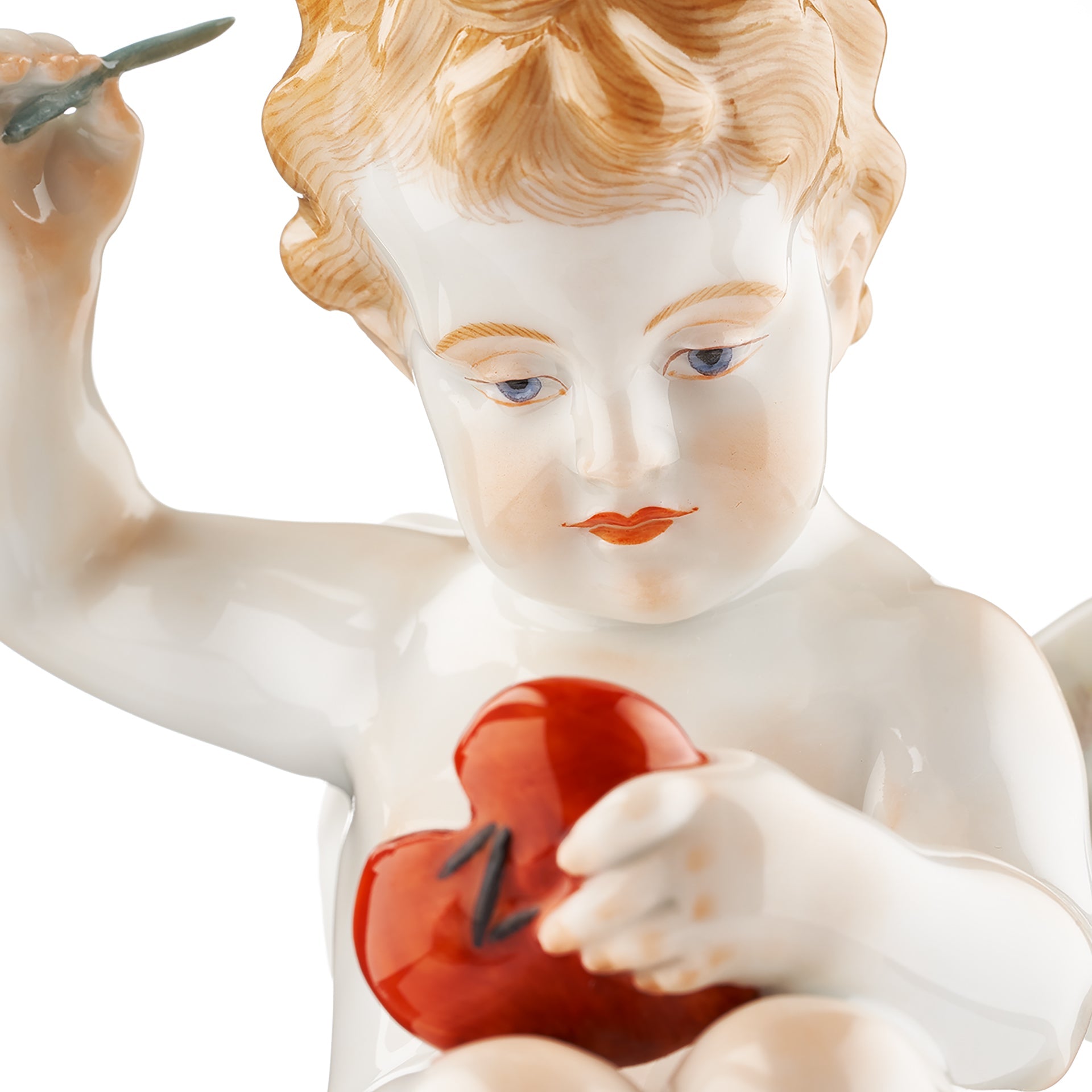 Figur Amor, ein verwundetes Herz flickend, H 18 cm | Meissen Figuren Individuell 900300 - 70665 - Meissen Weimar