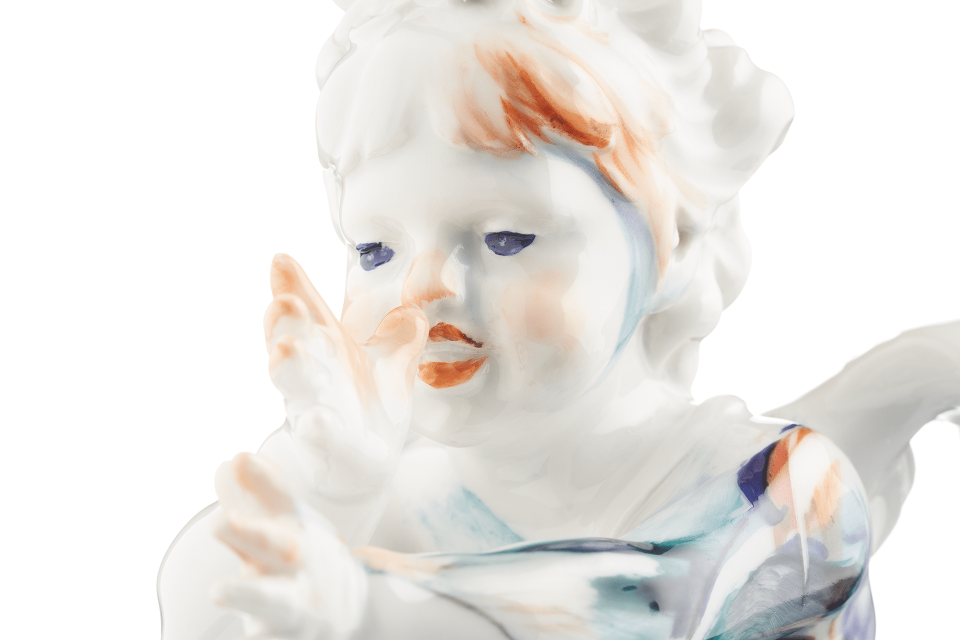 Figur Amor Tattoo, eine lange Nase drehend, H 20,5 cm | Meissen Figuren Individuell 90a389 - 70689 - Meissen Weimar