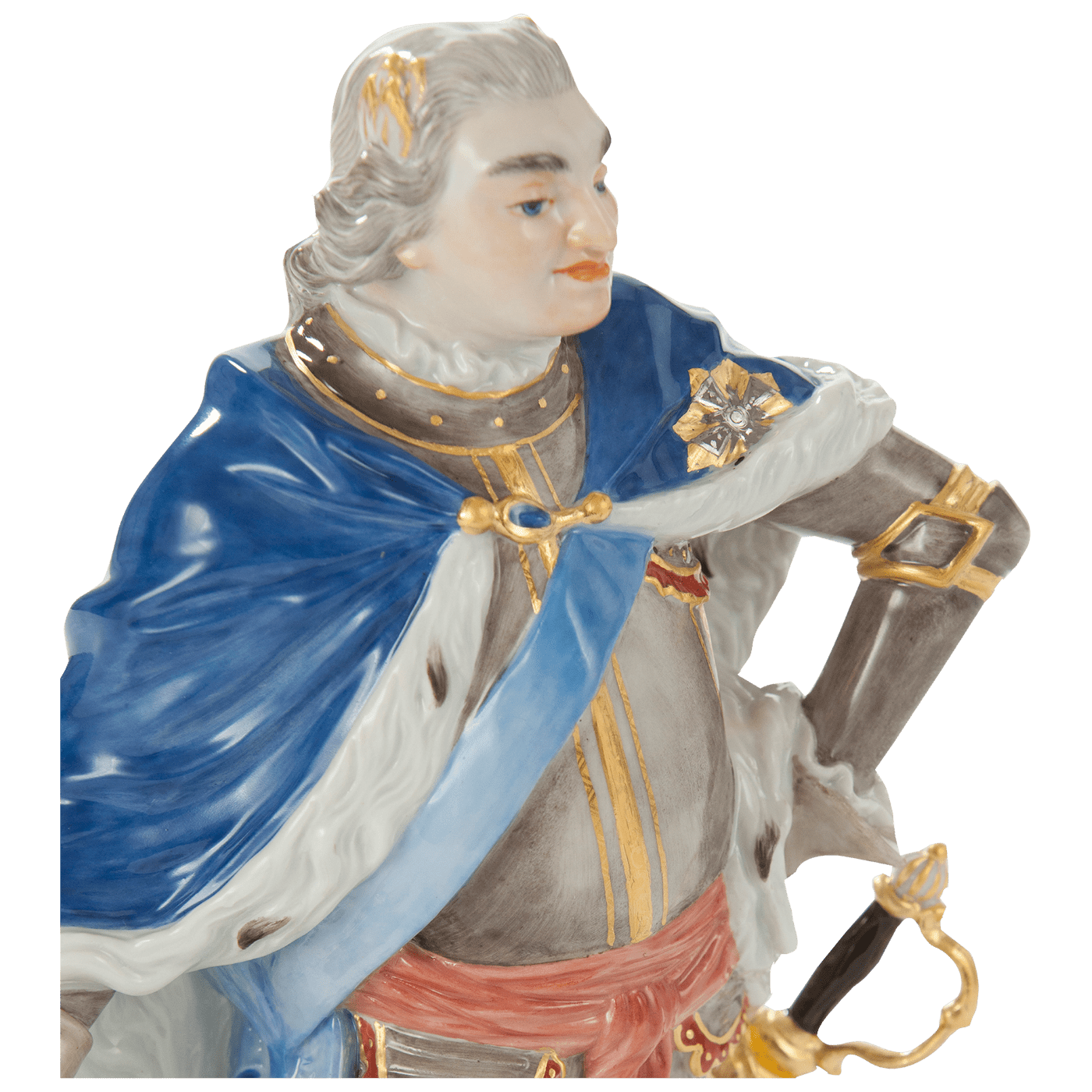 Figur August der Starke, H 22,5 cm, limitiert | Meissen Limitierte Meisterwerke 90a484 - 73480 - Meissen Weimar