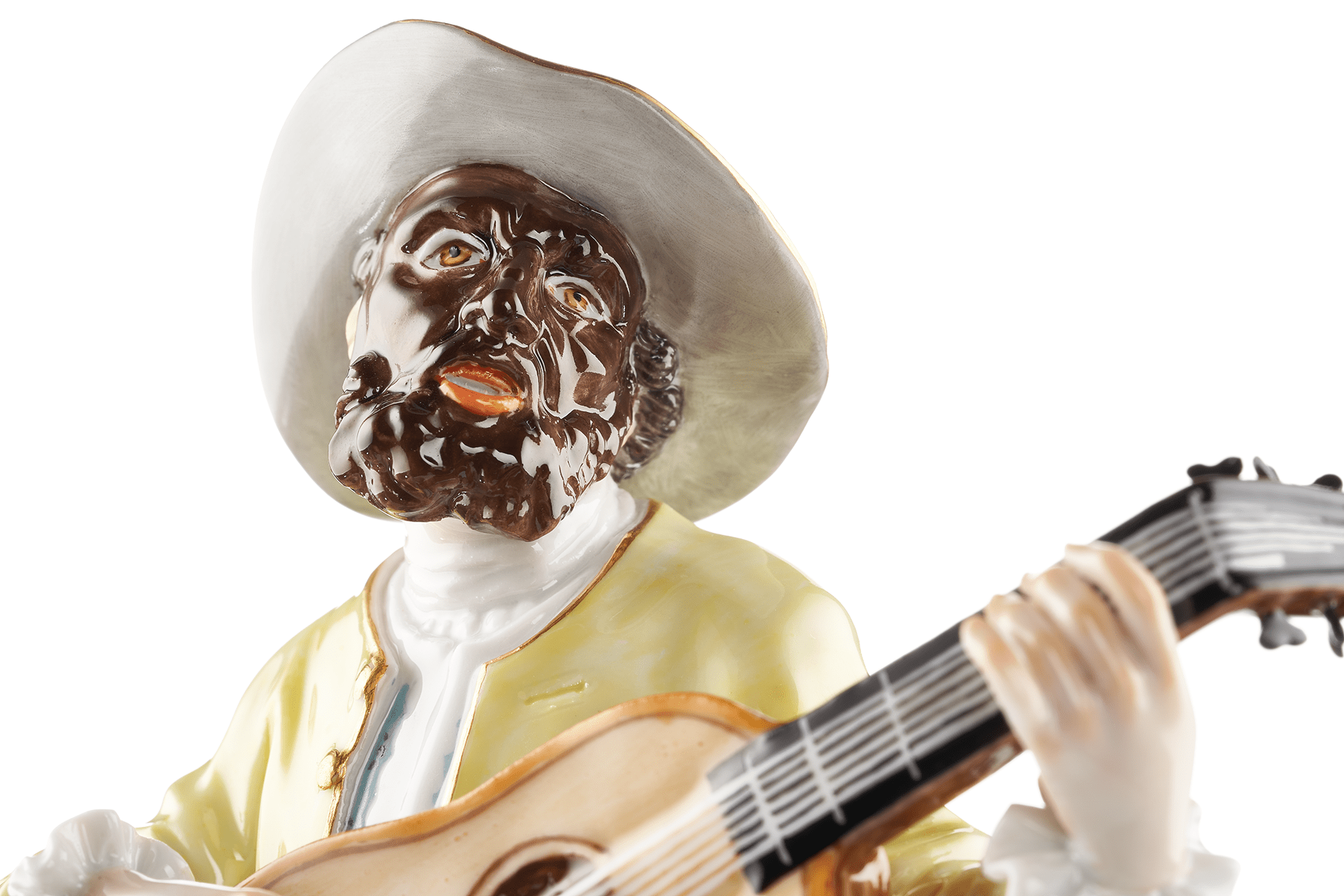 Figur Boaro, Bunt und gold staffiert, H 18 cm | Meissen Figuren - Edition Italienische Komödie 900300 - 64566 - Meissen Weimar