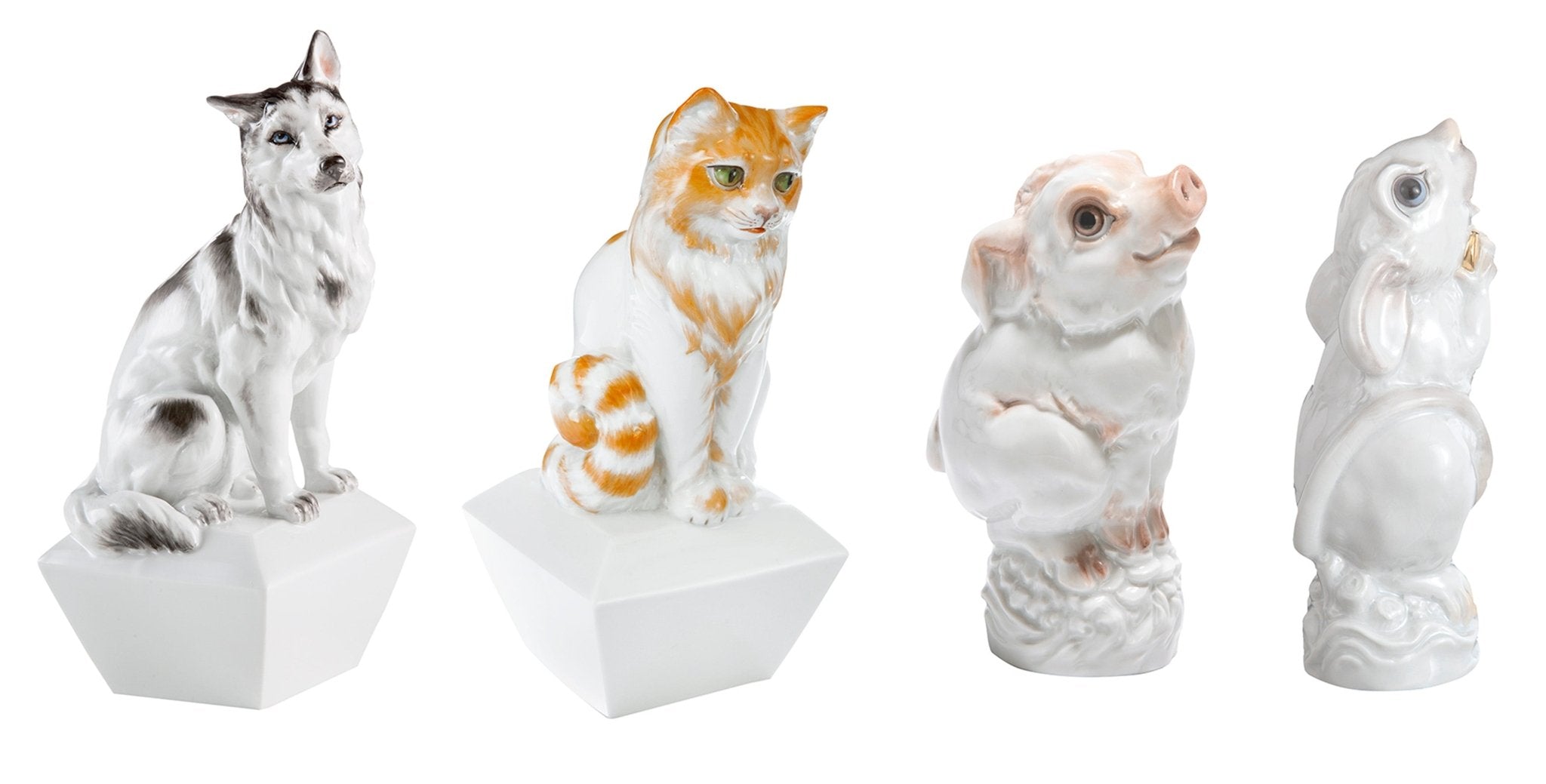 Figur Chinesisches Jahrestier Ratte, Bunt, H 12 cm | Meissen Figuren chinesisches Jahrestier 900600 - 83627 - Meissen Weimar