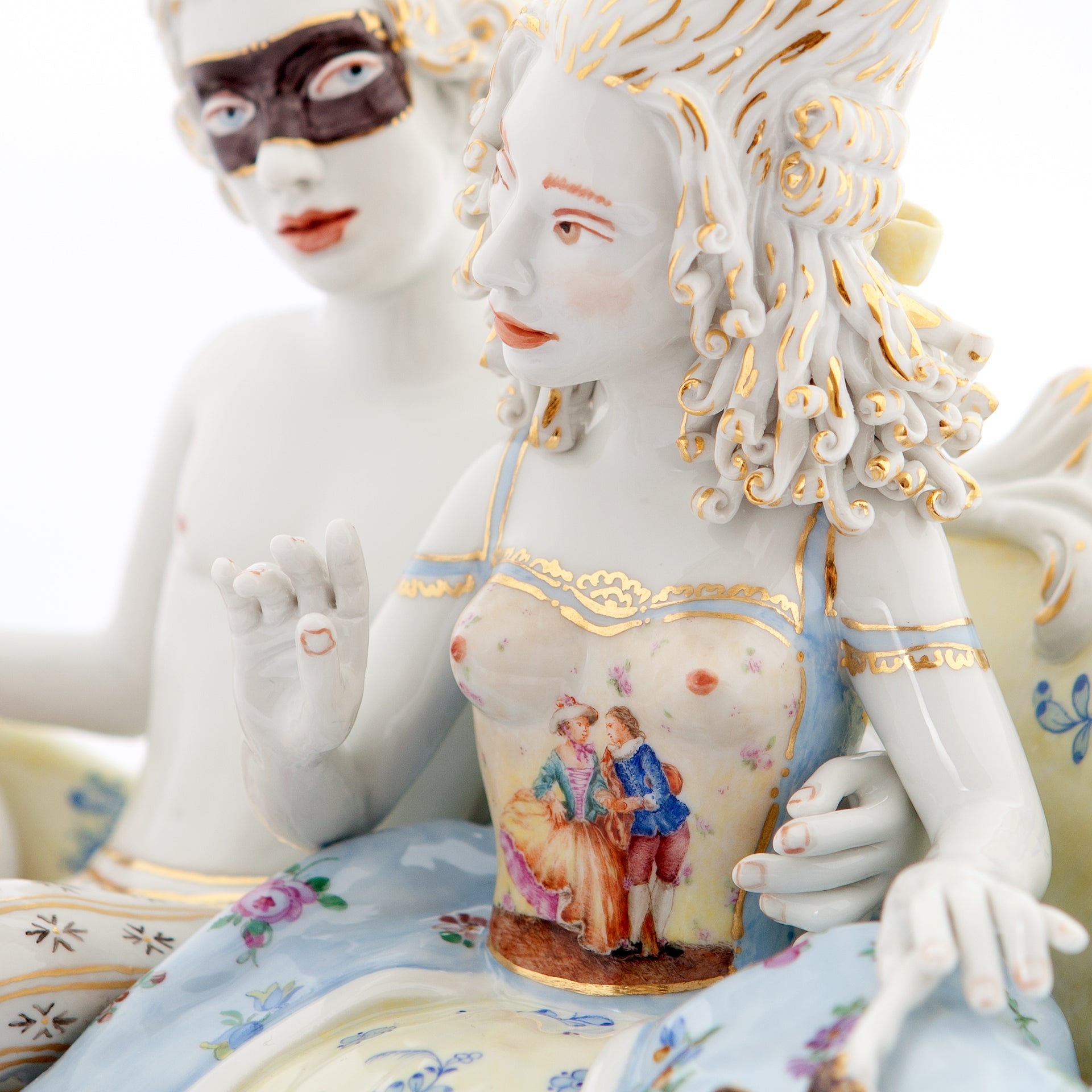 Figur Chris Antemann Maskerade H 26,5 cm | Meissen Figuren Individuell 65c028 - 73700 - Meissen Weimar