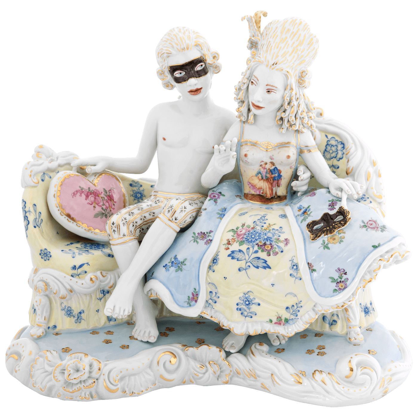 Figur Chris Antemann Maskerade H 26,5 cm | Meissen Figuren Individuell 65c028 - 73700 - Meissen Weimar