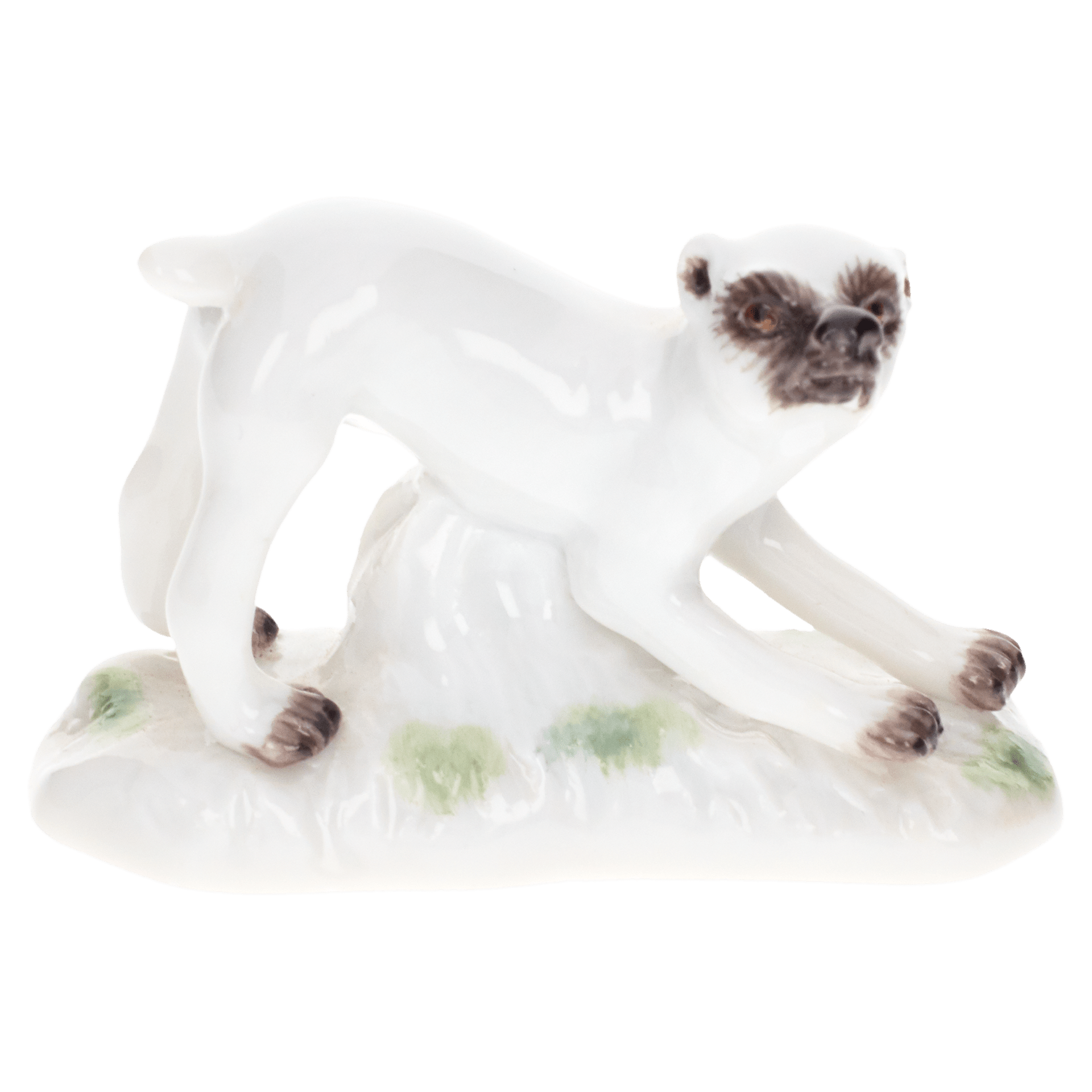 Figur Dänisches Hündchen, Bunt staffiert, H 2.5 cm | Meissen Figuren Individuell 900100-78883 - Meissen Weimar
