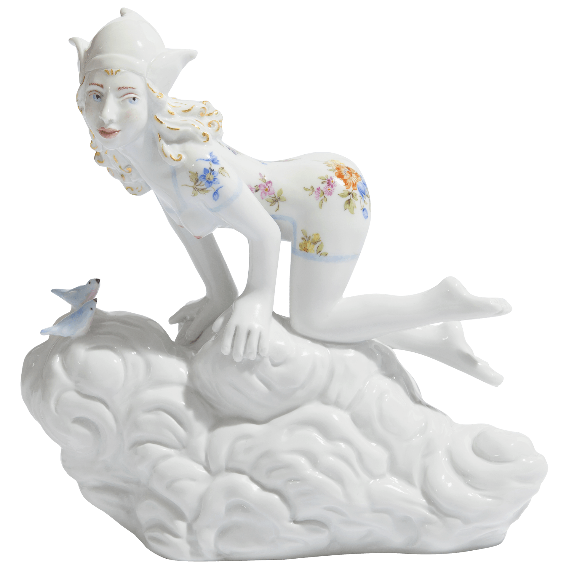 Figur Dreaming Maid, Porzellan, H 18,5 cm | Meissen Figuren Individuell 65c028 - 73730 - Meissen Weimar