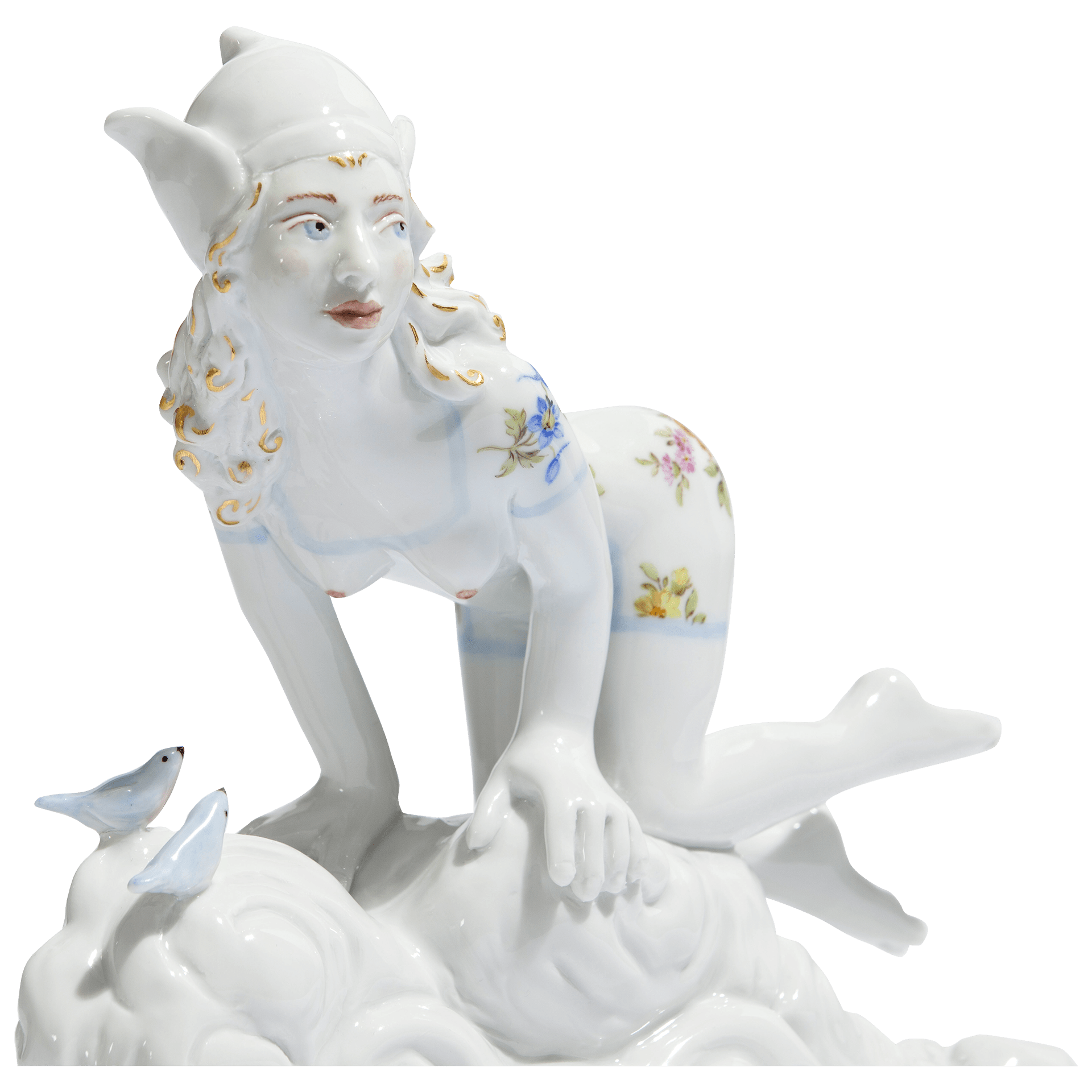 Figur Dreaming Maid, Porzellan, H 18,5 cm | Meissen Figuren Individuell 65c028 - 73730 - Meissen Weimar