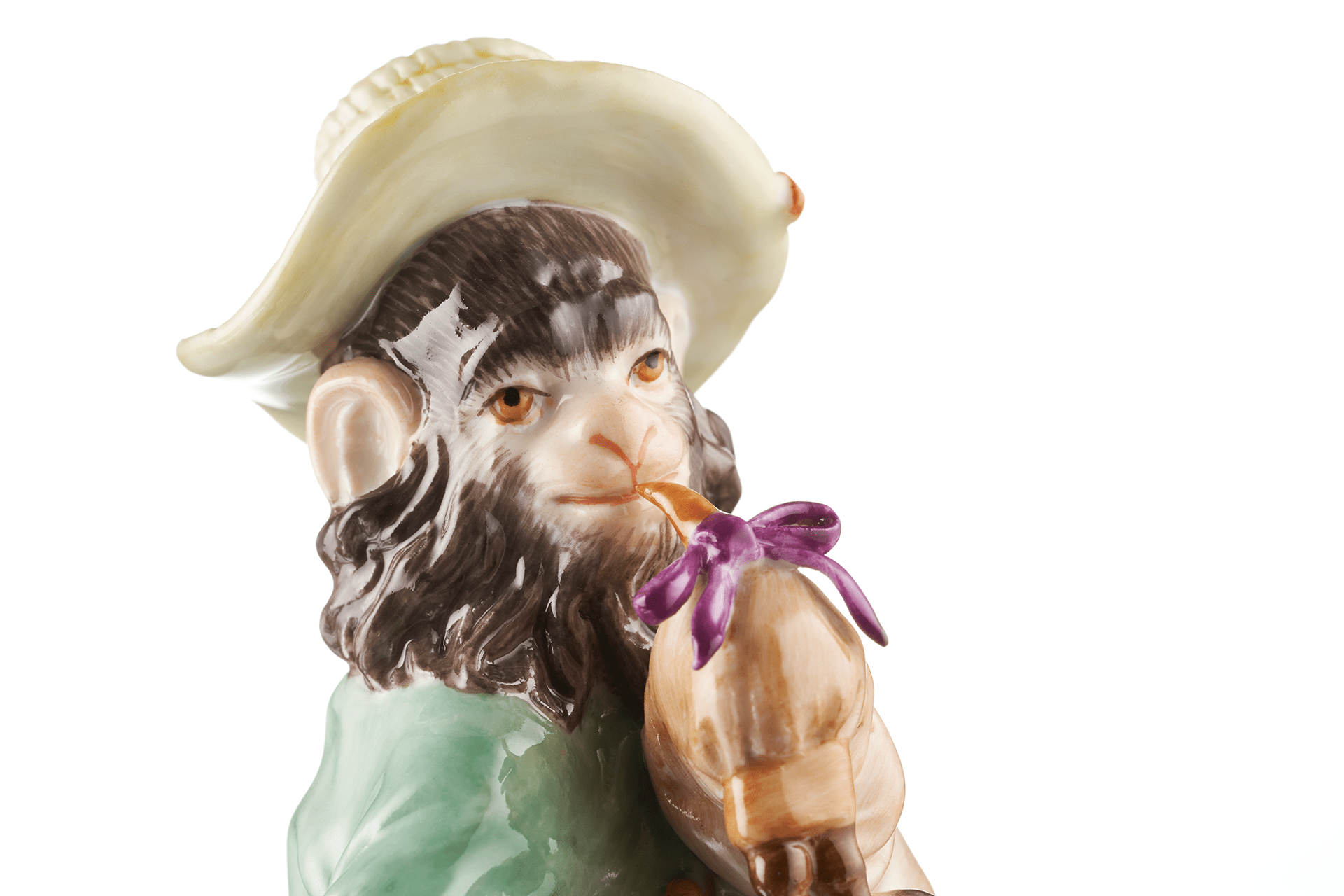 Figur Dudelsackpfeifer, H 15 cm | Meissen Figuren - Edition Affenkapelle 90c300 - 60008 - Meissen Weimar