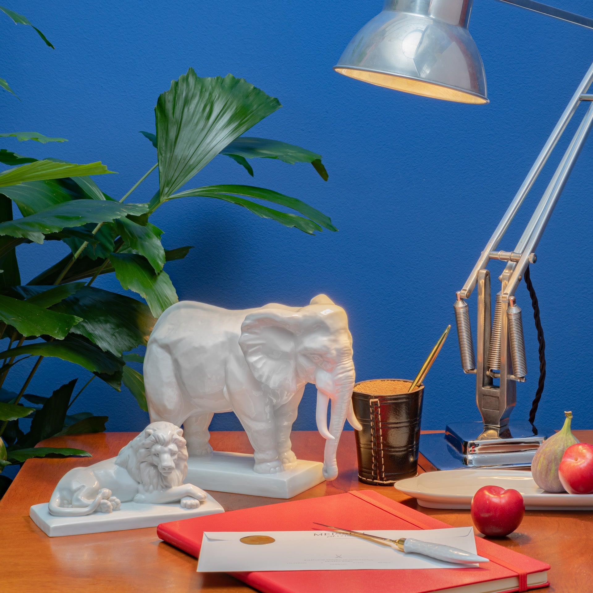 Figur Elefant Weiß H 18,5 cm | Meissen Atelier - Edition 000001 - 78015 - Meissen Weimar