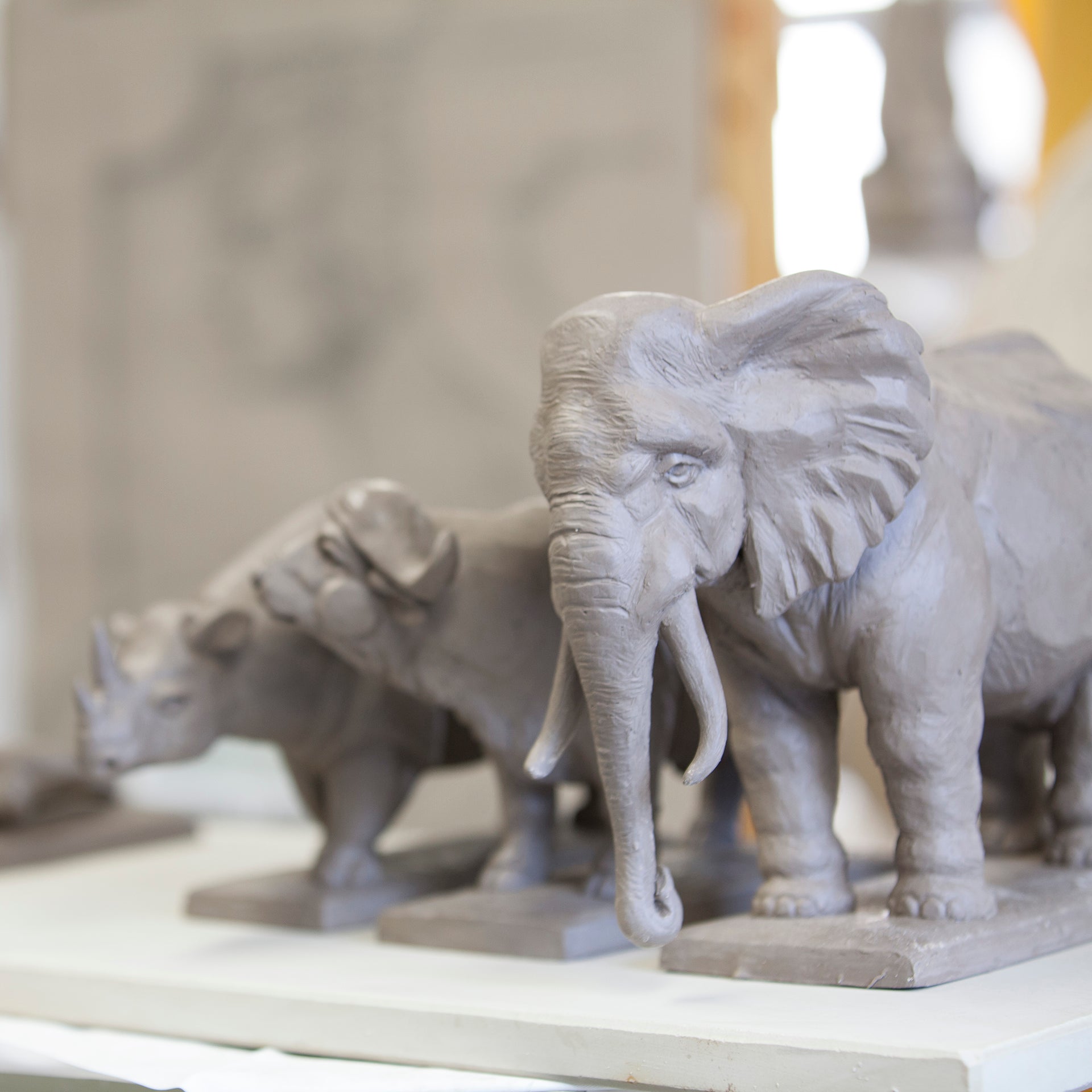 Figur Elefant Weiß H 18,5 cm | Meissen Atelier - Edition 000001 - 78015 - Meissen Weimar