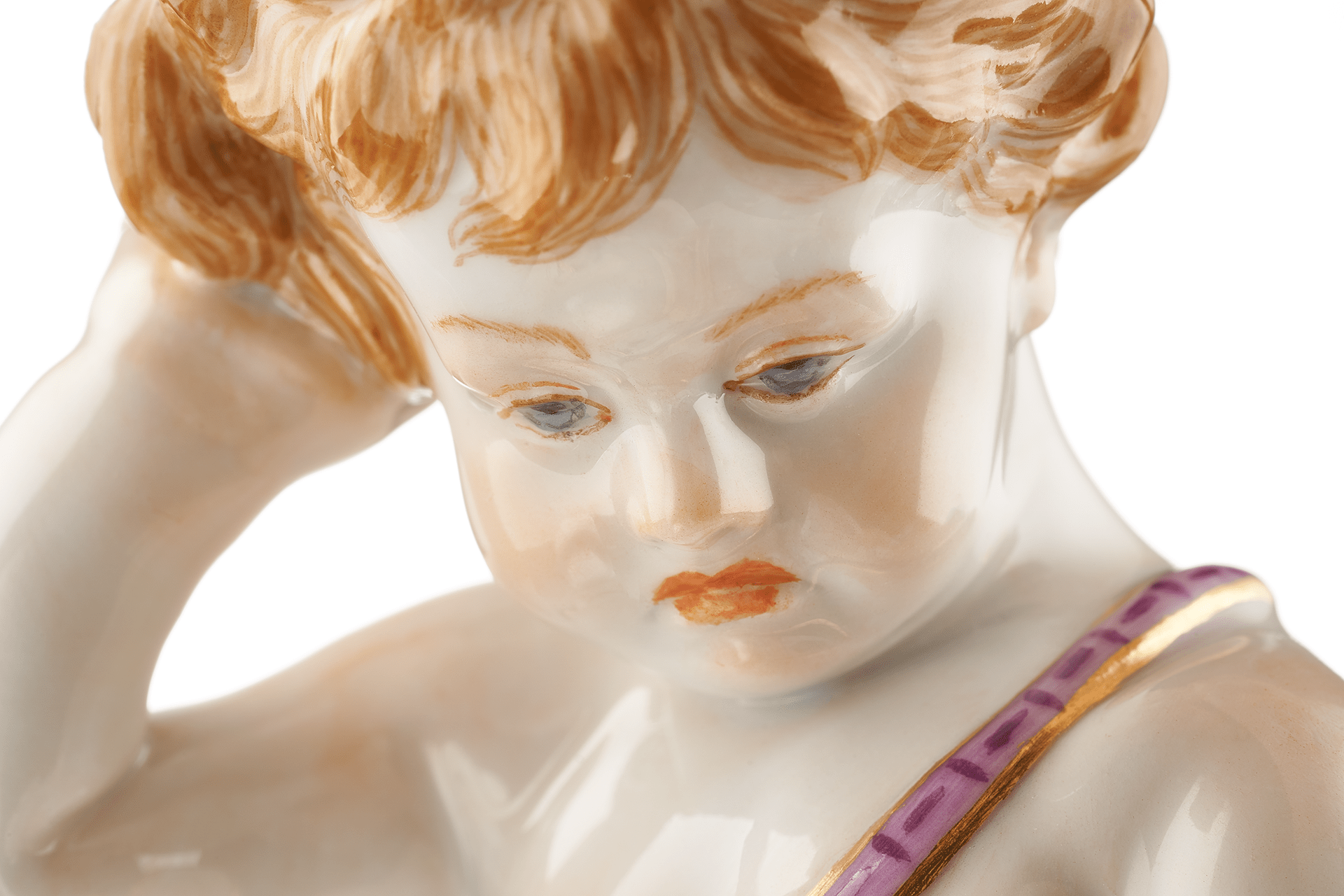 Figur enttäuschter Amor mit Korb, H 20 cm | Meissen Figuren Individuell 900300 - 70682 - Meissen Weimar