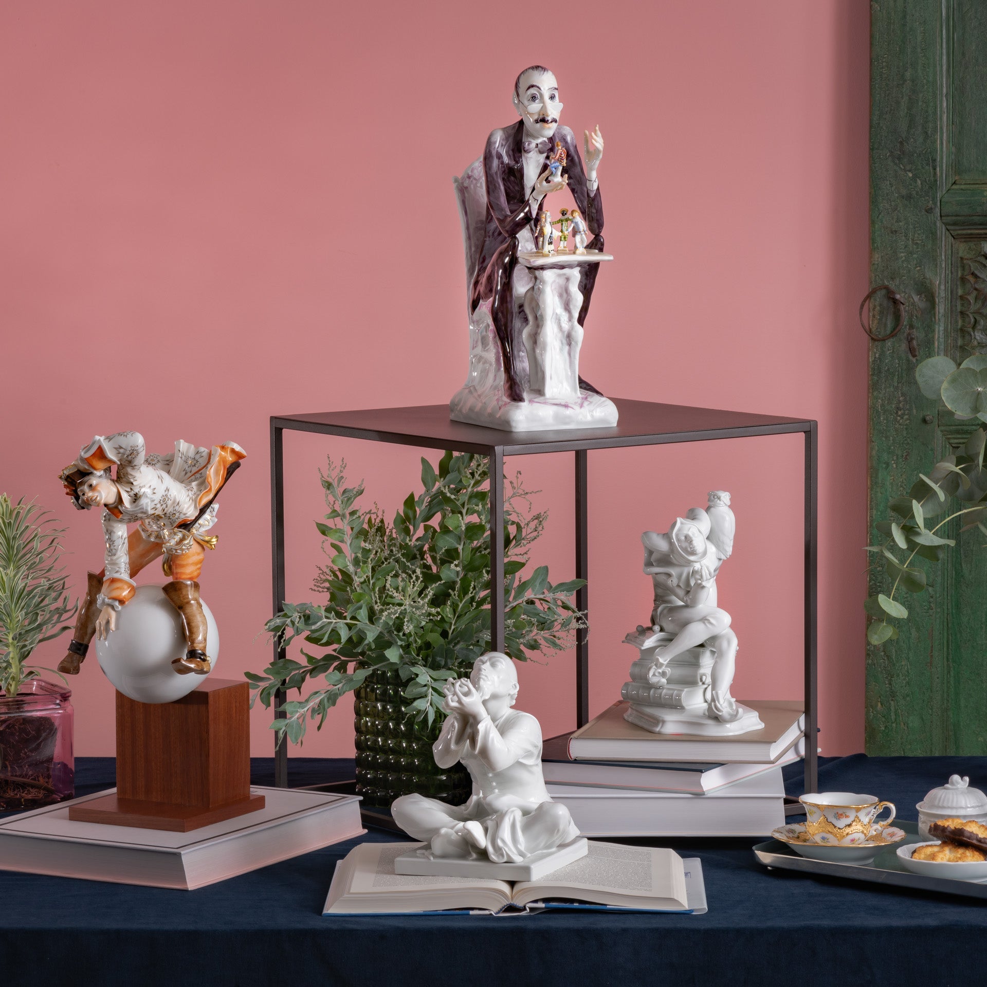 Figur Eulenspiegel, Weiß, H 23,5 cm | Meissen Figuren Individuell 000001 - 73347 - Meissen Weimar
