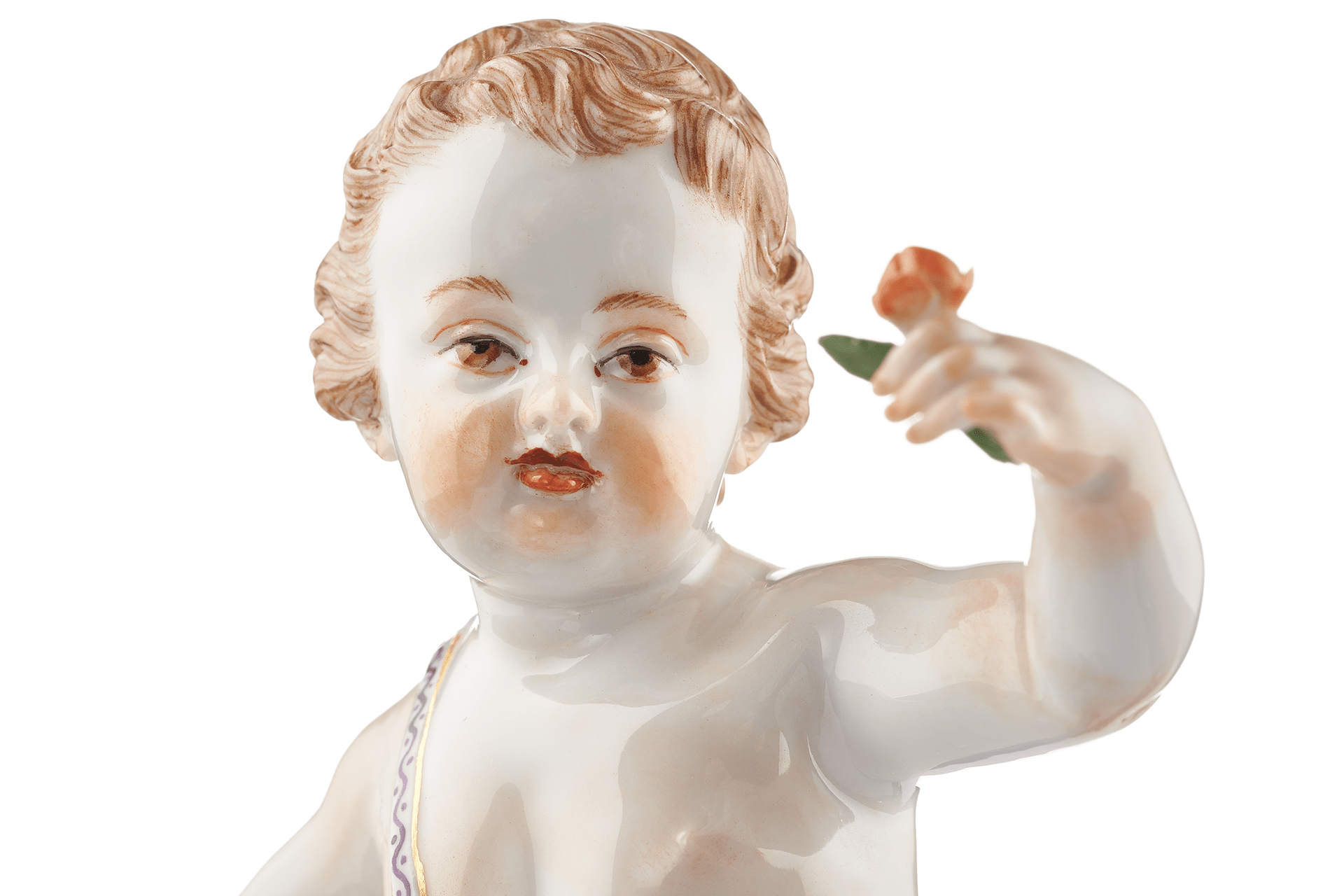 Figur Frühling, bunt und gold staffiert, H 15 cm | Meissen Allegorische Figuren 900300 - 61062 - Meissen Weimar