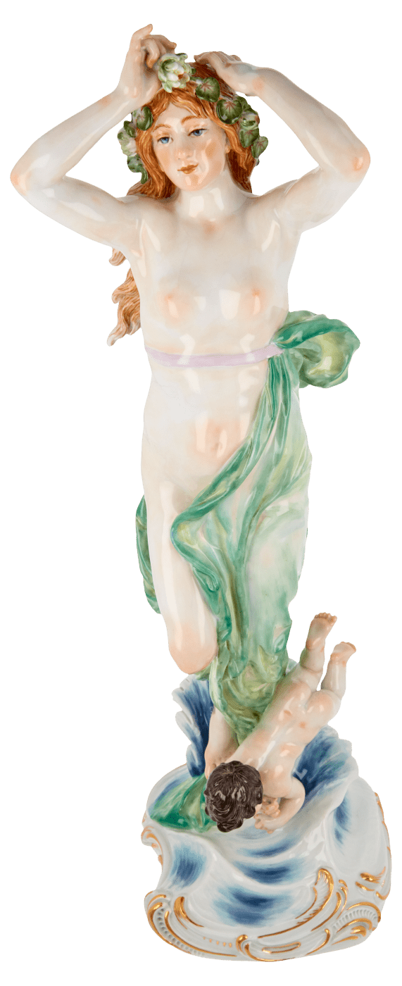 Figur Geburt der Venus, Porzellan, H 36 cm, limitiert 50 Stück | Meissen Limitierte Meisterwerke 900384 - 73702 - Meissen Weimar