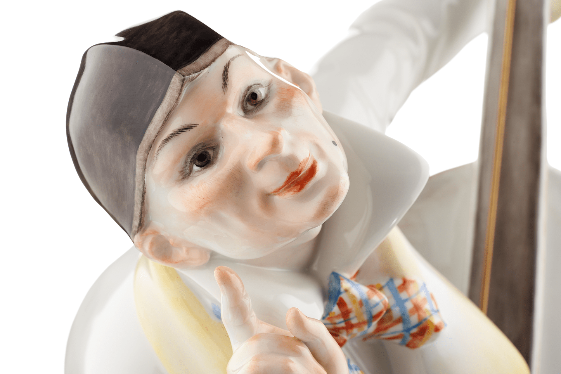 Figur Grock mit Baßgeige, Höhe 35 cm | Meissen Exklusiv - Kollektion 900180 - 73m10 - Meissen Weimar