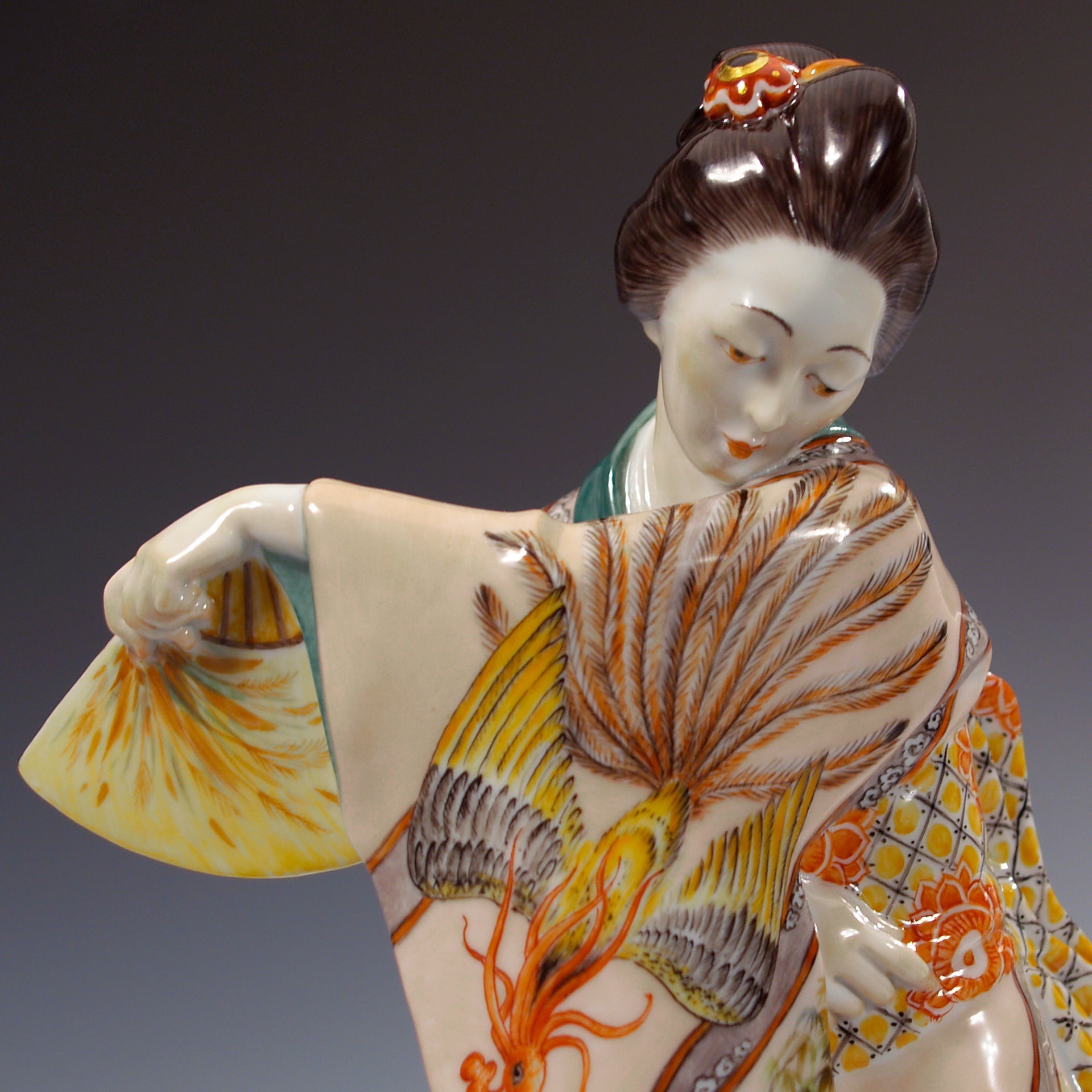Figur Japanerin mit Fächer, H 22 cm | Meissen Exklusiv - Kollektion 919880 - 65534 - Meissen Weimar