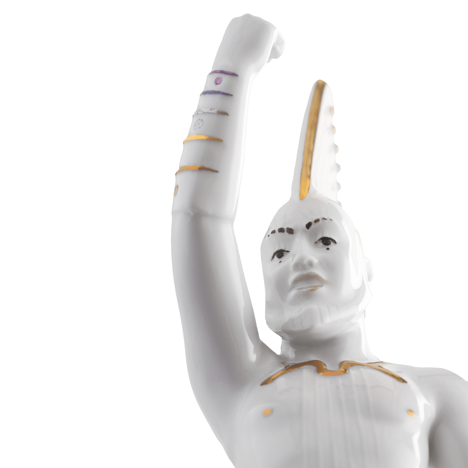 Figur Jay Tarro, Porzellan, H 19 cm | Meissen Figuren - Edition Orchester Kuriosum 90a498 - 78052 - Meissen Weimar