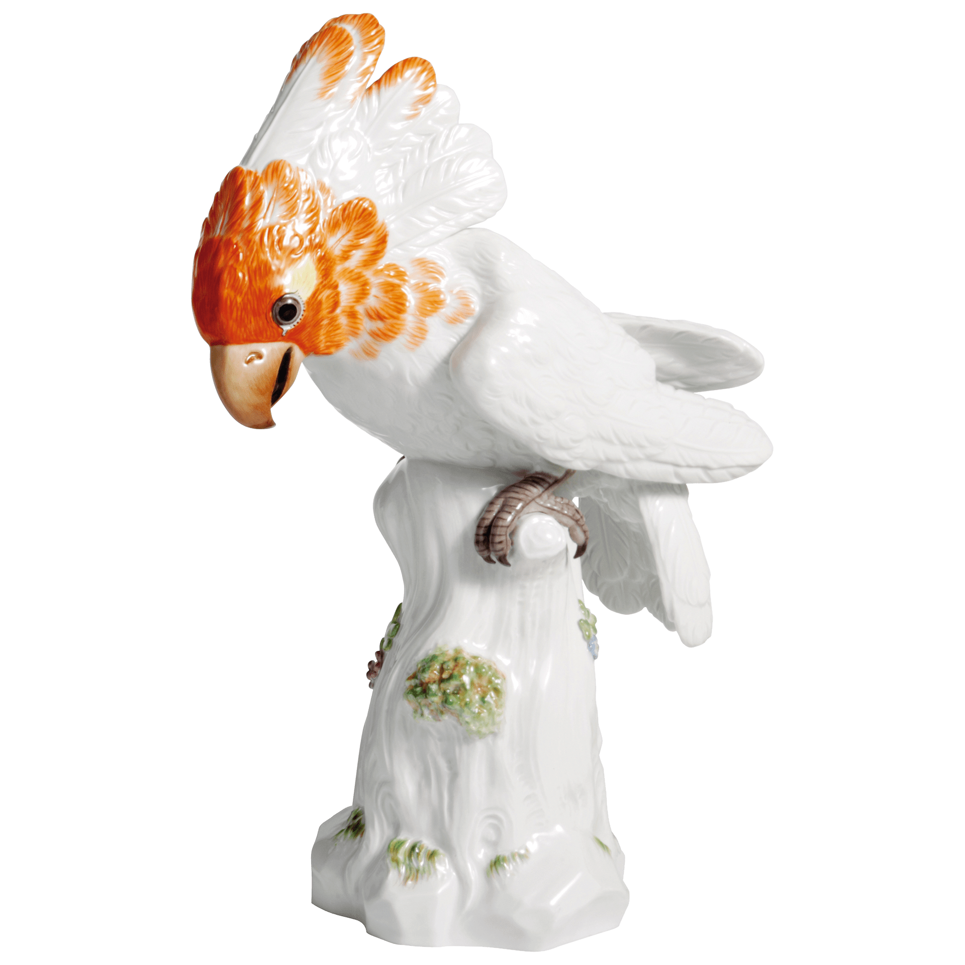 Figur Kakadu, weiß, H 25 cm | Meissen Einzelplastik 90c100-77035 - Meissen Weimar