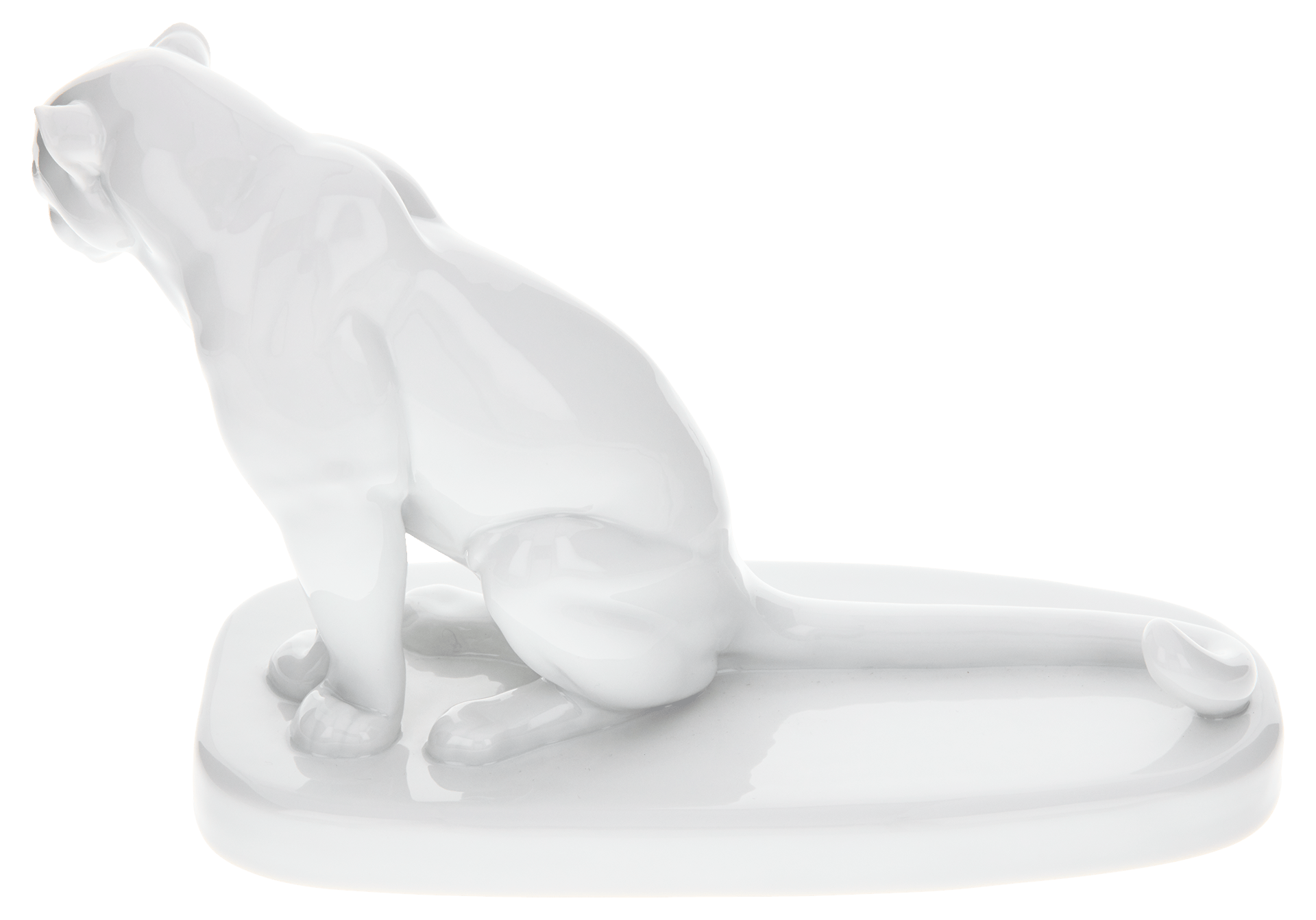 Figur Leopard Weiß, H 14 cm | Meissen Figuren Individuell 000001 - 78723 - Meissen Weimar