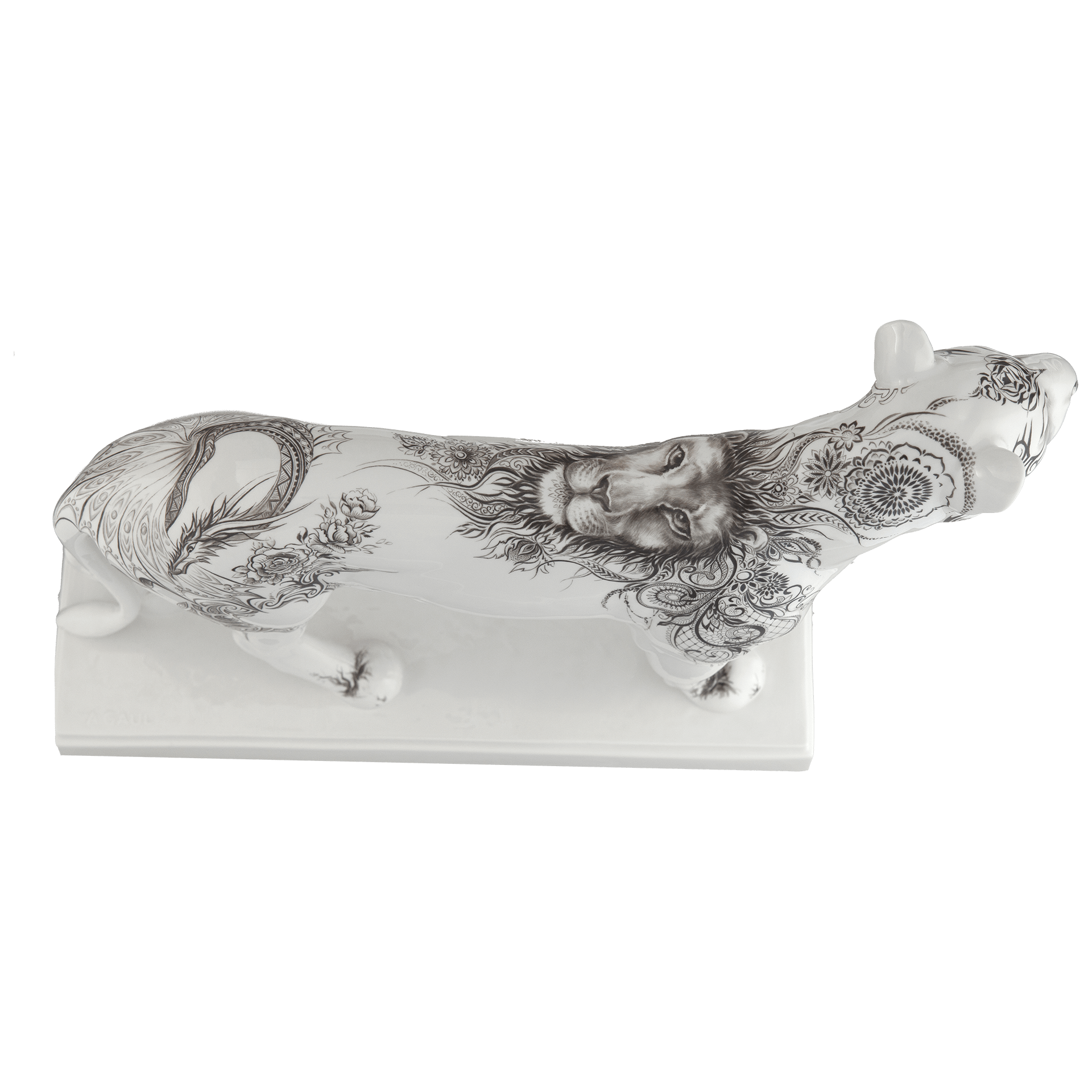 Figur Löwin Tattoo Design, H 31 cm | Meissen Atelier - Edition 65o005 - 78703 - Meissen Weimar