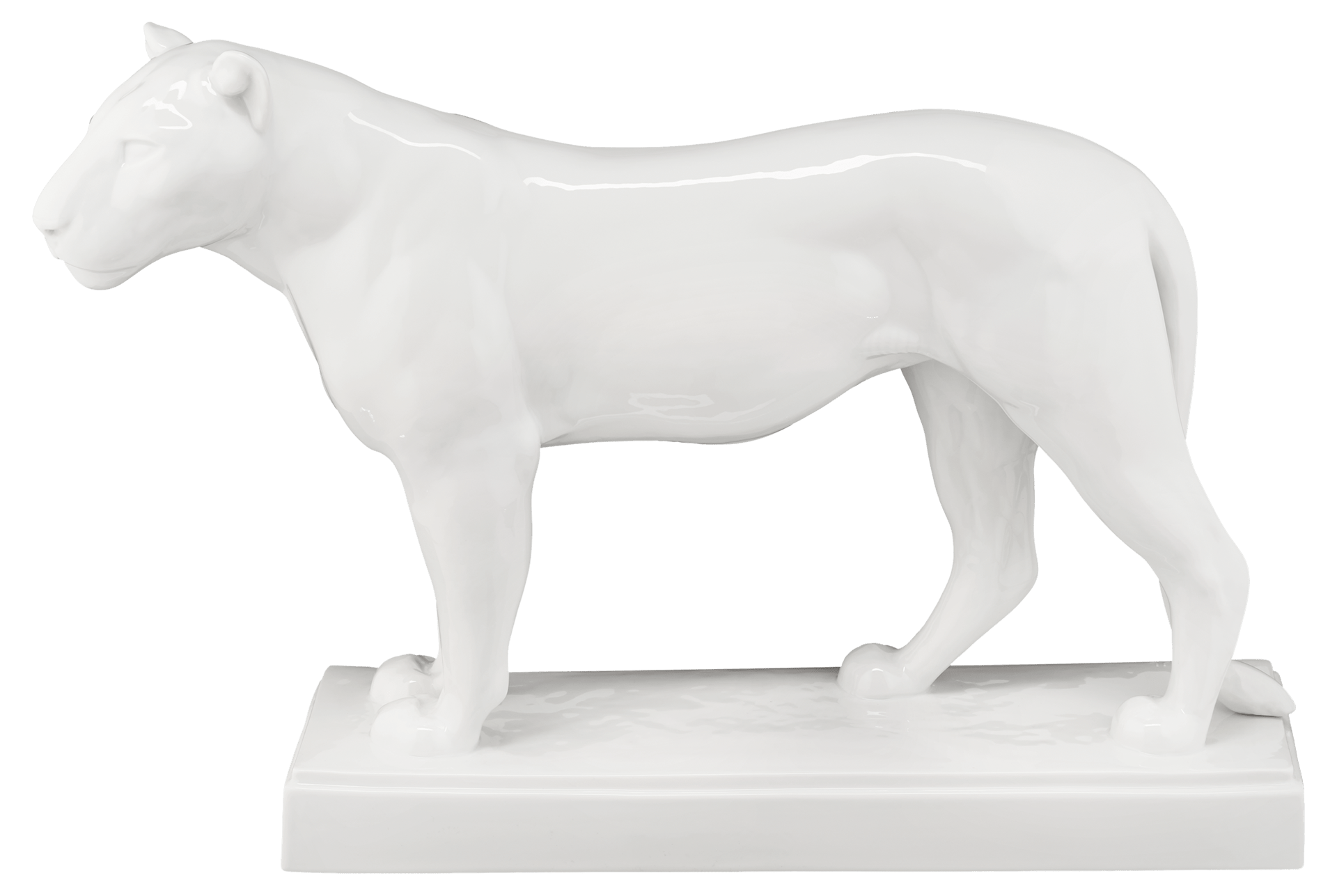 Figur Löwin, Weiß, H 31 cm | Meissen Figuren Individuell 000001 - 78703 - Meissen Weimar