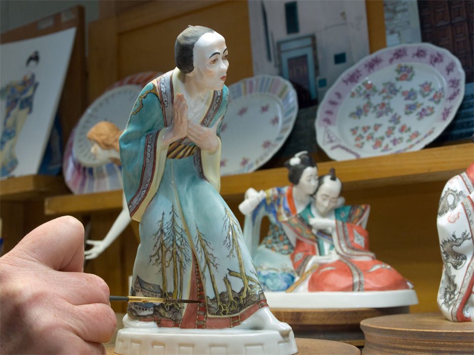 Figur Männerfigur Japaner, H 19 cm | Meissen Limitierte Meisterwerke 900384 - 65676 - Meissen Weimar