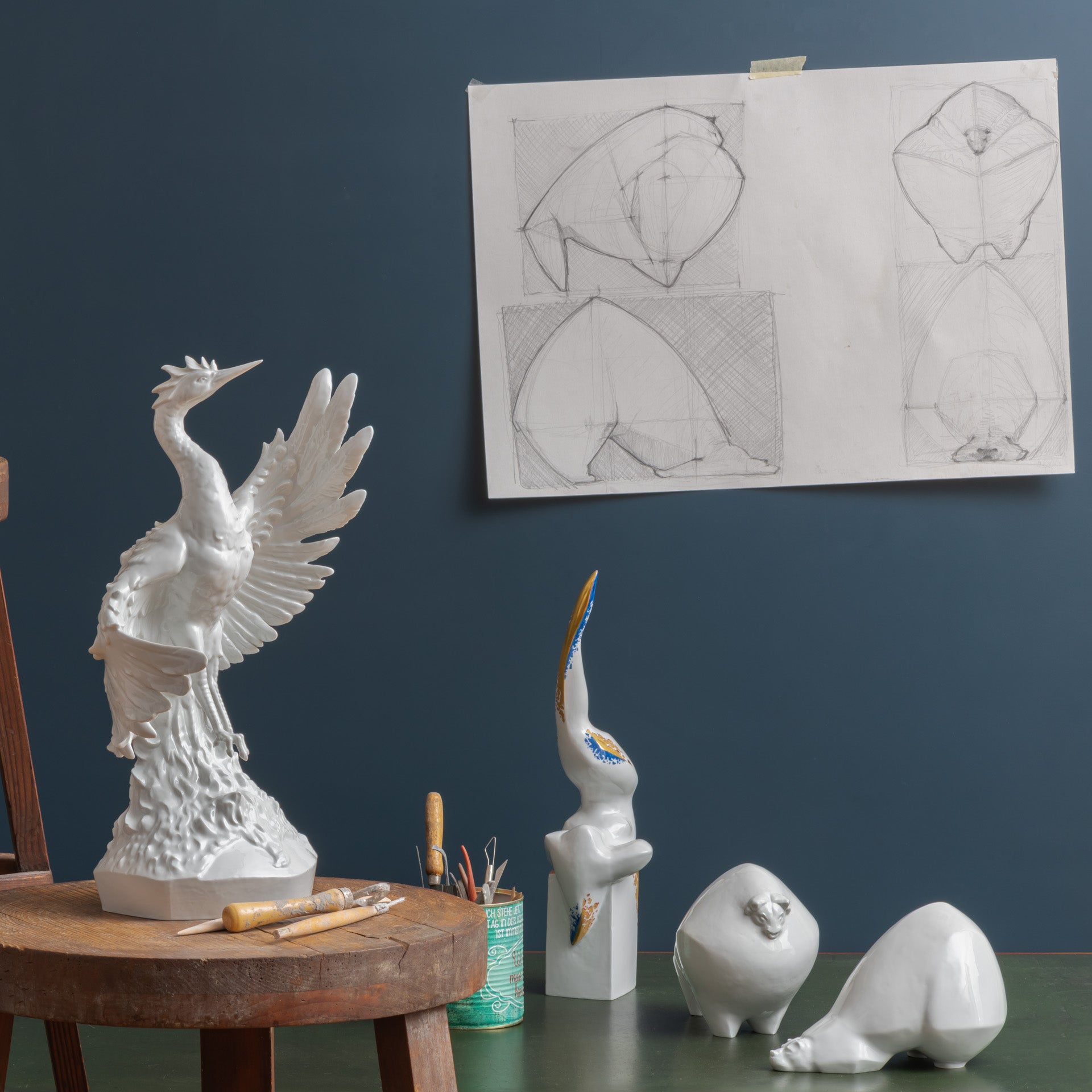 Figur Maxin, H 43 cm | Meissen Figuren Individuell 900395 - 73703 - Meissen Weimar