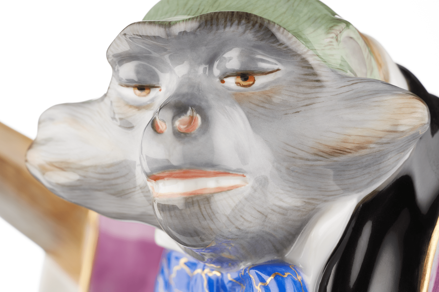 Figur Meerkatze als Dirigent, limitiert, H 21 cm | Meissen Limitierte Meisterwerke 900384 - 60023 - Meissen Weimar