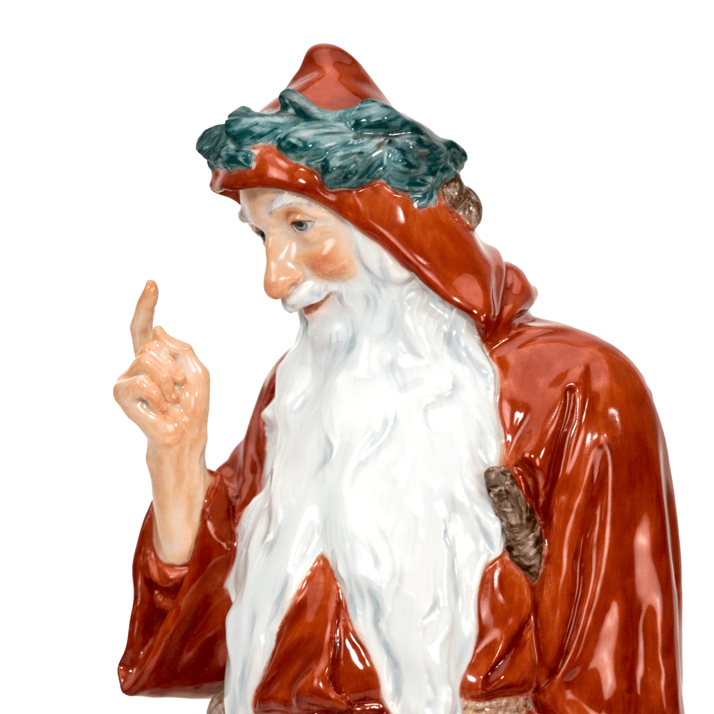 Figur Nikolaus, Bunt, H 30 cm | Meissen Einzelplastik 90a141 - 73547 - Meissen Weimar