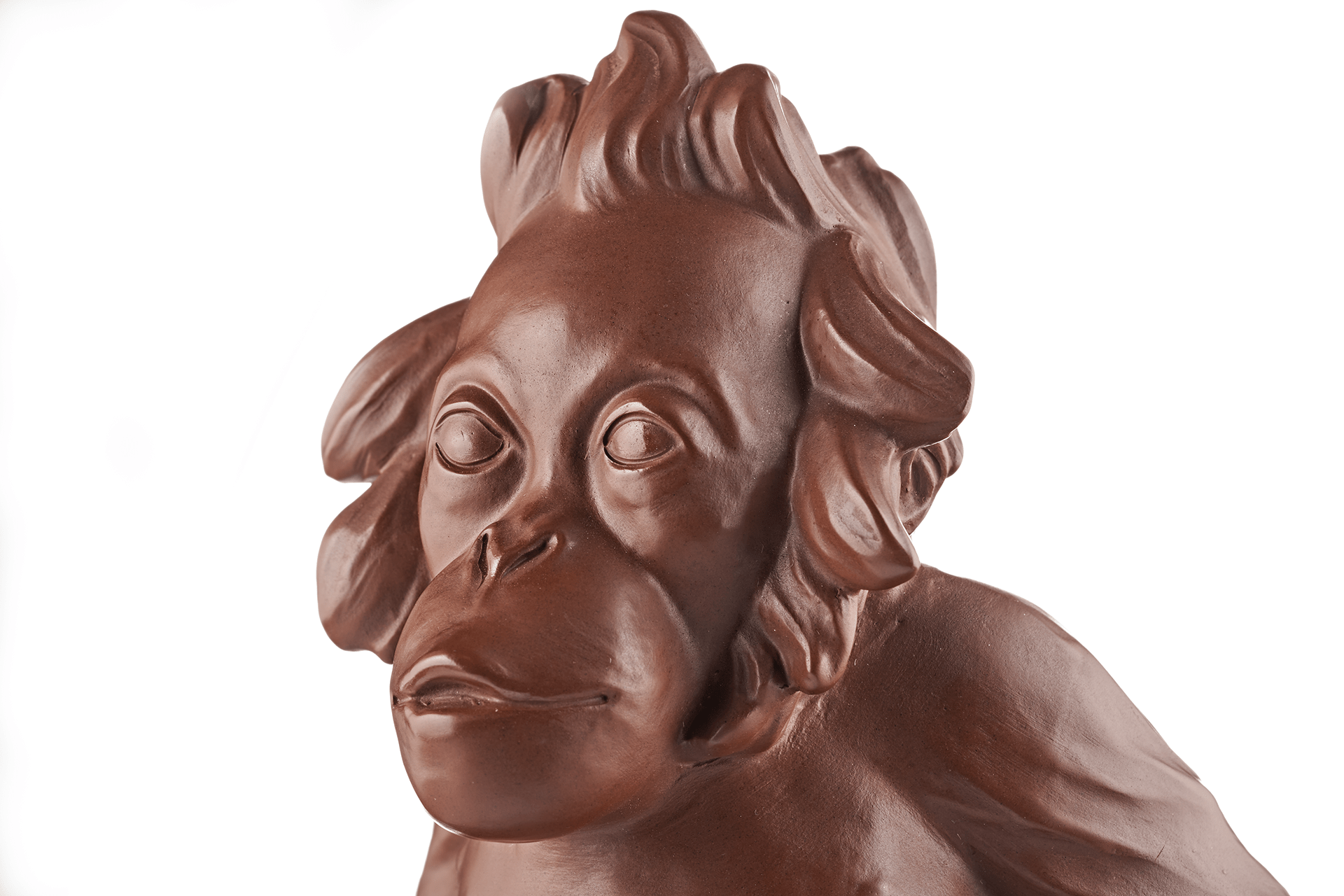 Figur Orang - Utan Böttgersteinzeug H 18 cm | Accessoires Meissen Böttgersteinzeug 000002 - 86138 - Meissen Weimar