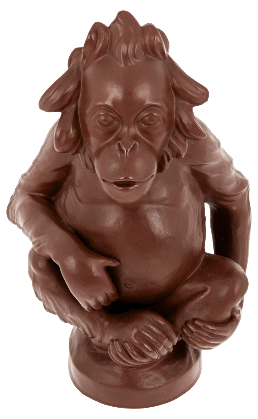 Figur Orang - Utan Böttgersteinzeug H 18 cm | Accessoires Meissen Böttgersteinzeug 000002 - 86138 - Meissen Weimar