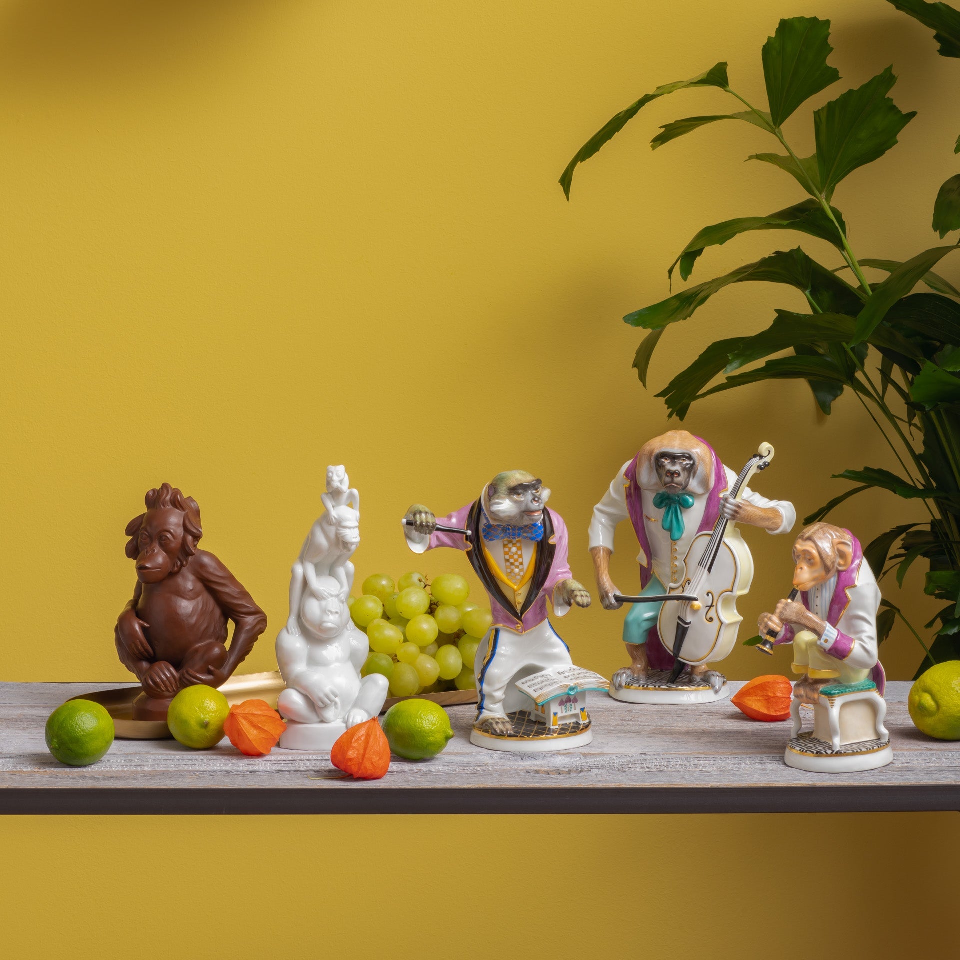 Figur Orang - Utan Böttgersteinzeug H 18 cm | Accessoires Meissen Böttgersteinzeug 000002 - 86138 - Meissen Weimar
