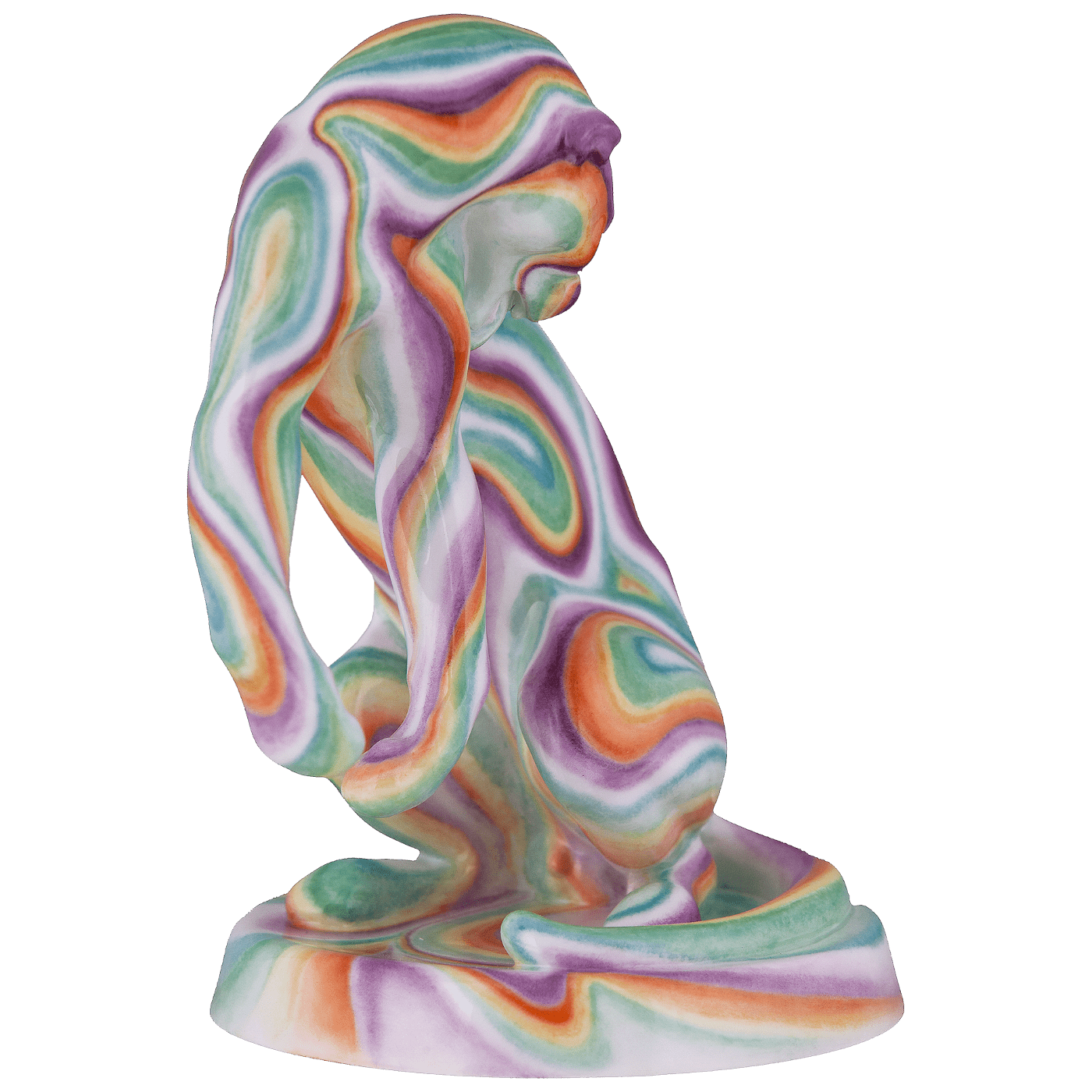 Figur Panther Airbrush Look, H 17 cm | Meissen Atelier - Edition 65o001 - 78734 - Meissen Weimar