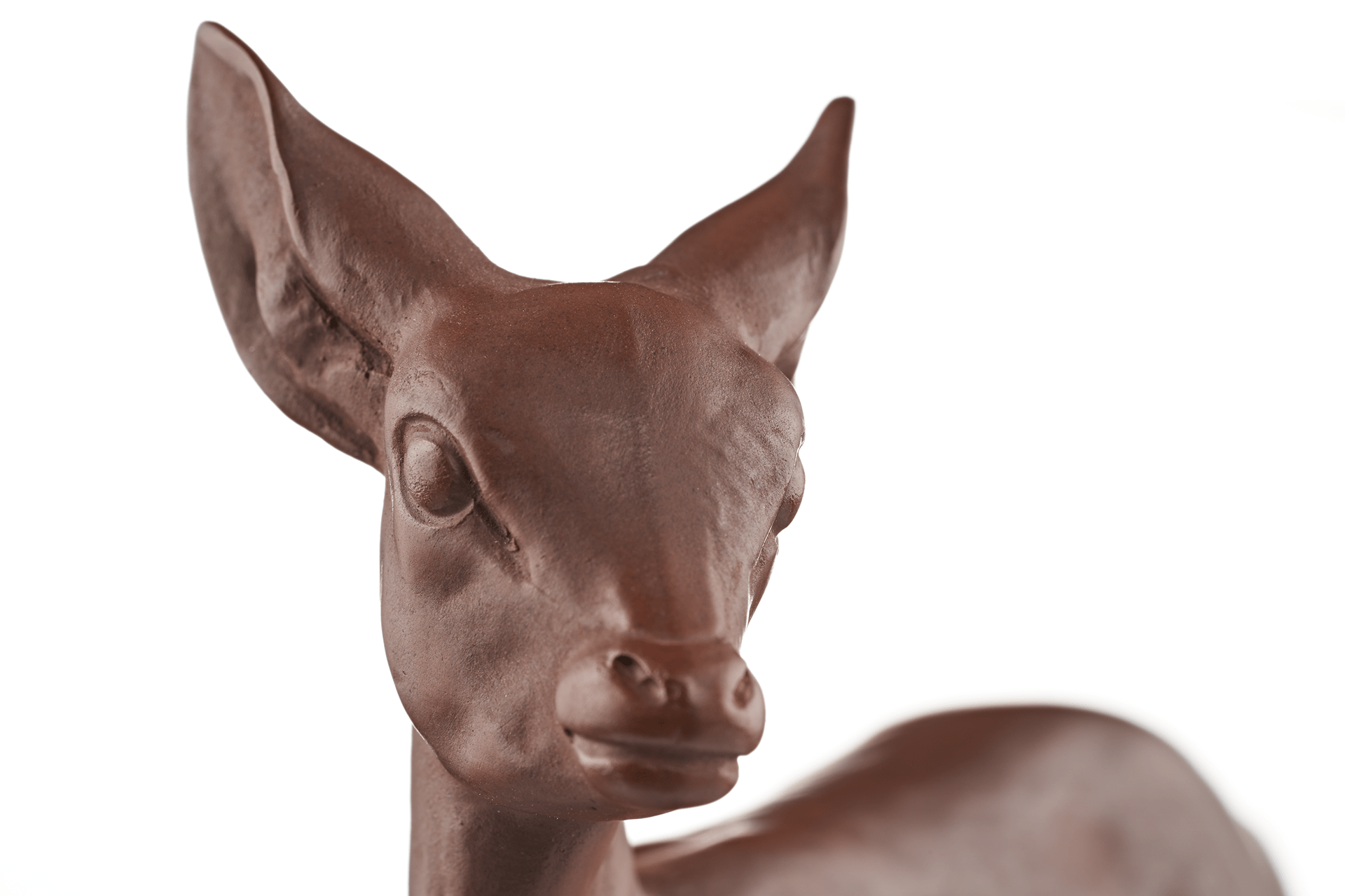 Figur Reh Meissen Böttgersteinzeug H 12,5 cm | Meissen Böttgersteinzeug 000002 - 86170 - Meissen Weimar