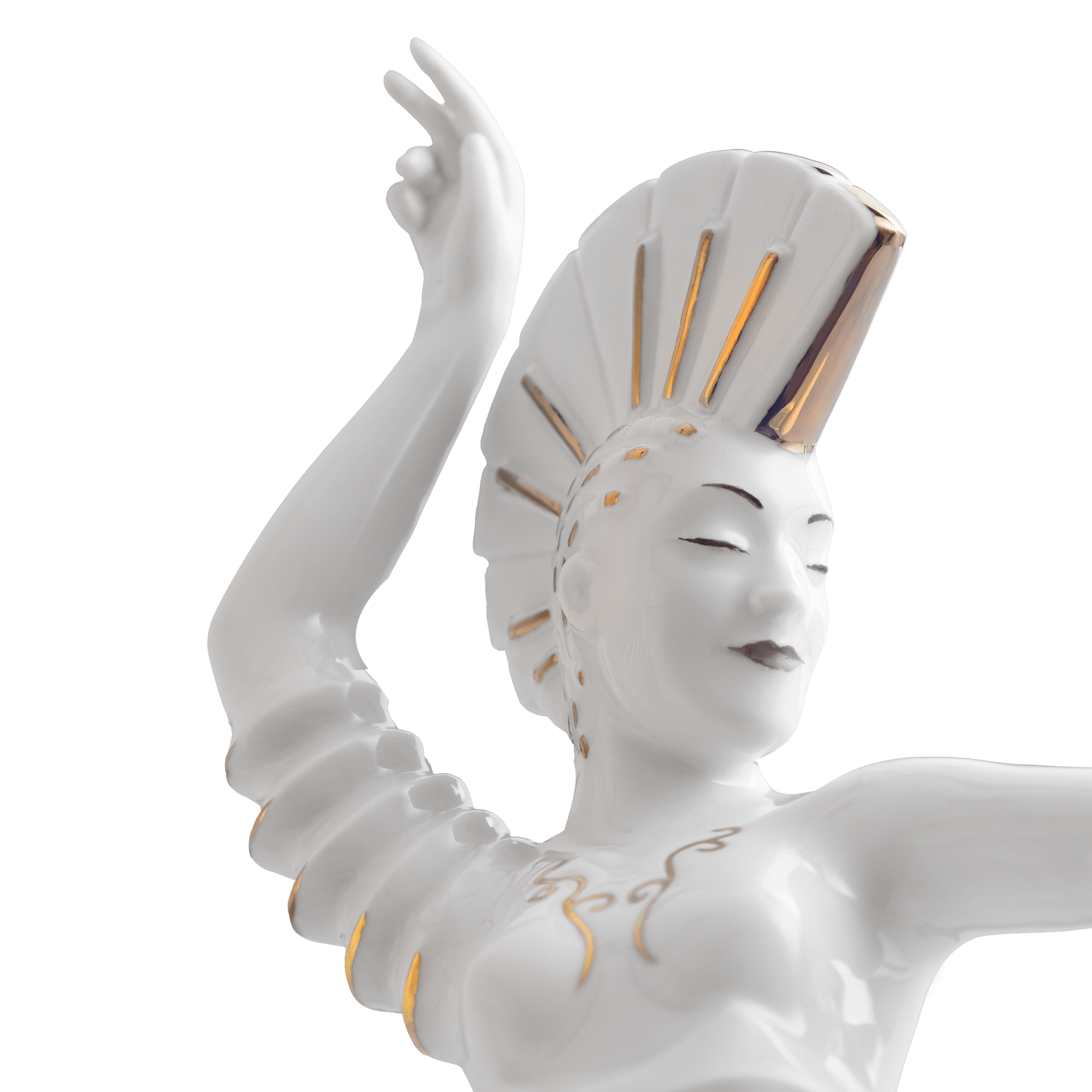Figur Sia Monica, H 28 cm | Meissen Figuren - Edition Orchester Kuriosum 90a498 - 78057 - Meissen Weimar