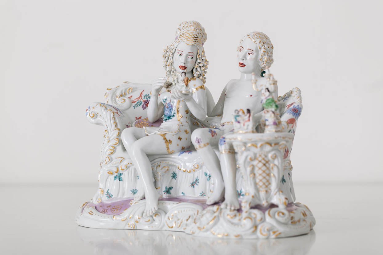 Figur Skulptur H 26 cm | Meissen Figuren Individuell 65c028 - 73695 - Meissen Weimar