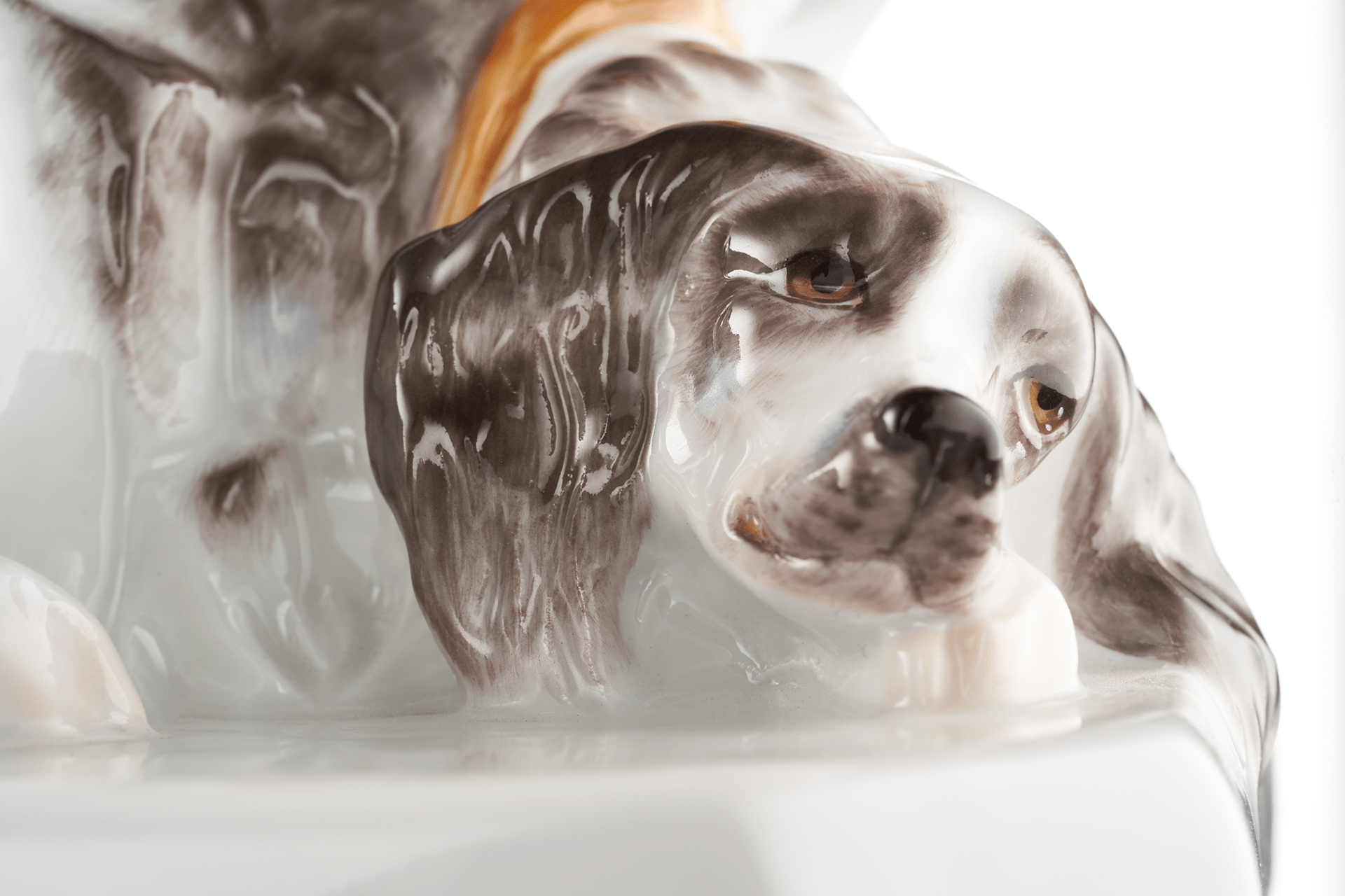 Figur Spanielgruppe limitiert, H 11 cm | Meissen Limitierte Meisterwerke 900184 - 78929 - Meissen Weimar