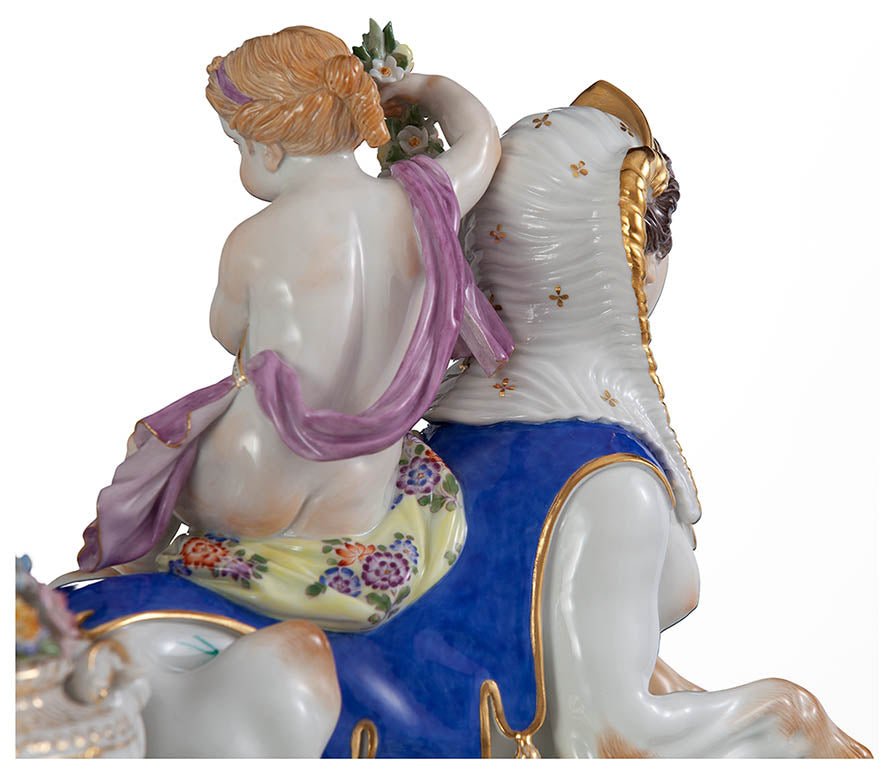 Figur Sphinx mit Kind, H 22,5 cm | Meissen Exklusiv - Kollektion 900380 - 73539 - Meissen Weimar