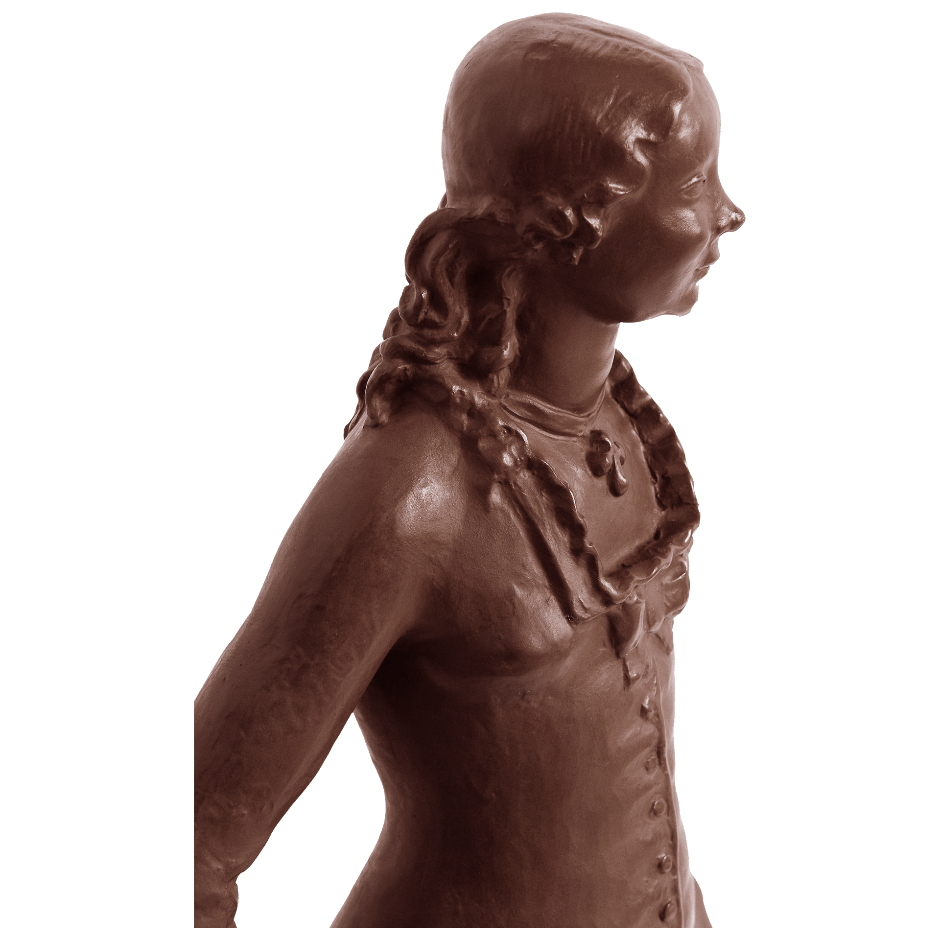 Figur Stehendes Mädchen, Böttgersteinzeug, H 35 cm | Meissen Limitierte Meisterwerke 949984 - 85039 - Meissen Weimar