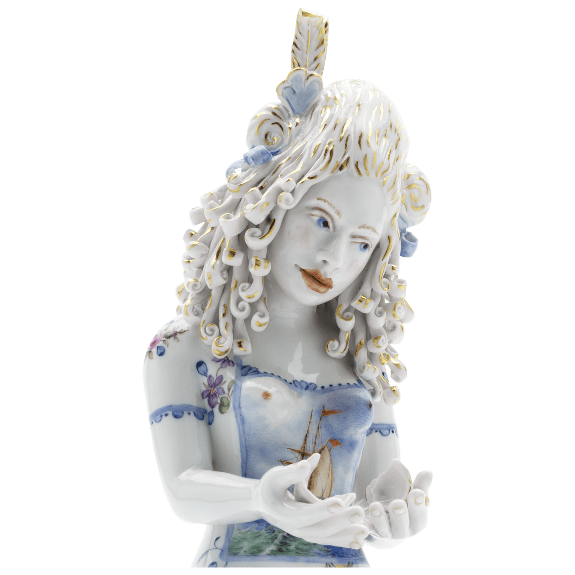 Figur, Storm Motiv, H 26 cm | Meissen Figuren Individuell 65c028 - 73719 - Meissen Weimar