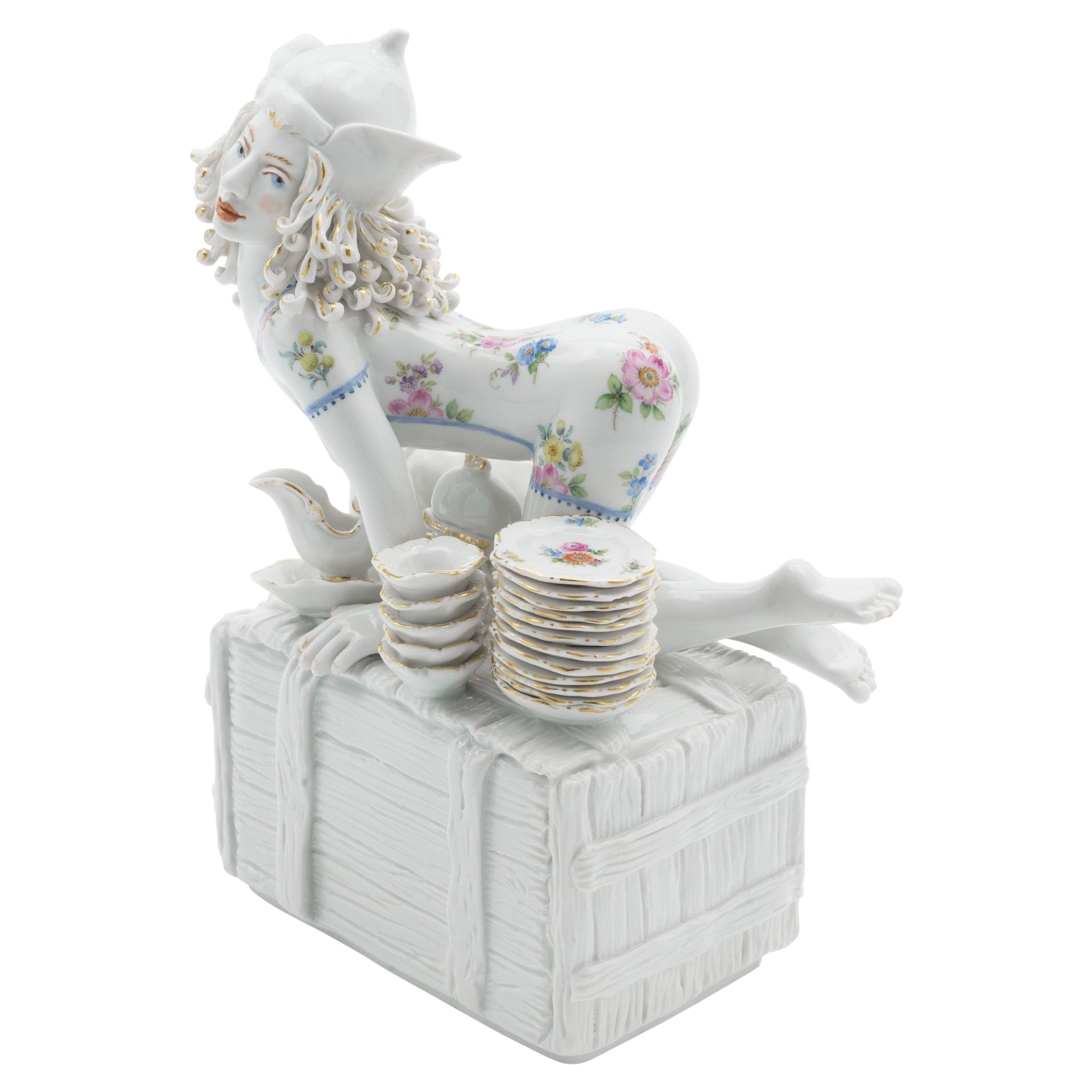 Figur Stow Away, Porzellan, H 22 cm | Meissen Figuren Individuell 65c028 - 73723 - Meissen Weimar