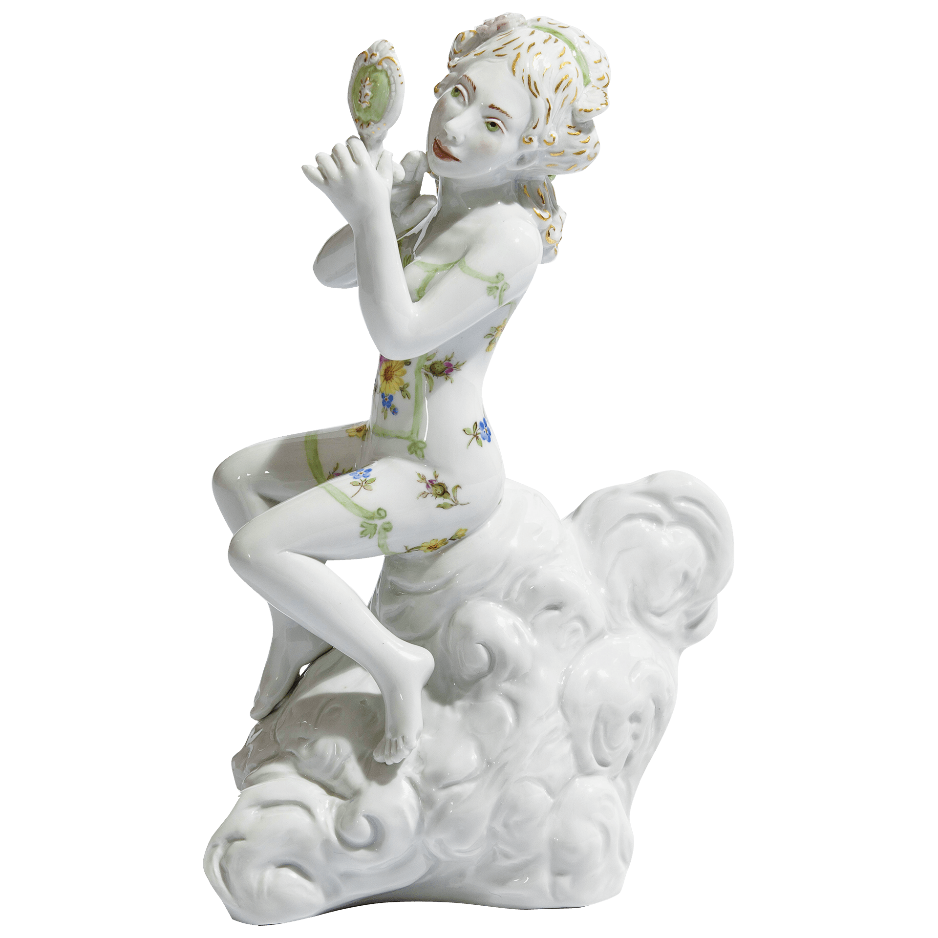 Figur Vanity H 21 cm | Meissen Figuren Individuell 65c028 - 73728 - Meissen Weimar