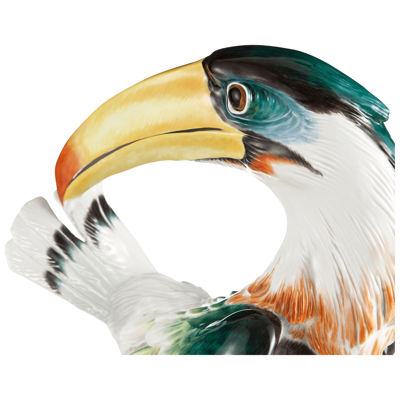 Figur Vogel Tukan handbemalt, H 32 cm | Meissen Limitierte Meisterwerke 900184 - 77417 - Meissen Weimar