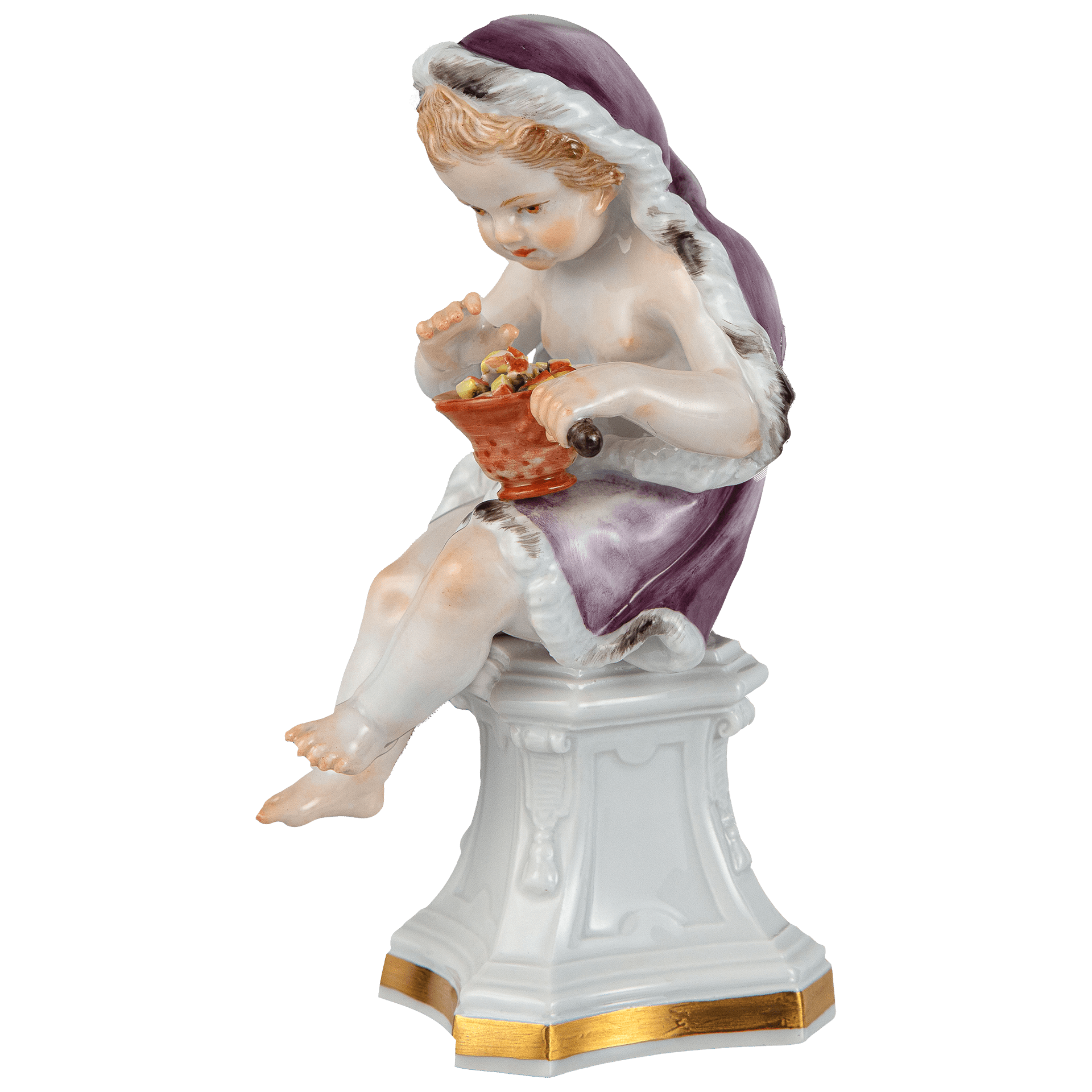 Figur, Winter, H 13 cm | Meissen Limitierte Meisterwerke 900374 - 61049 - Meissen Weimar