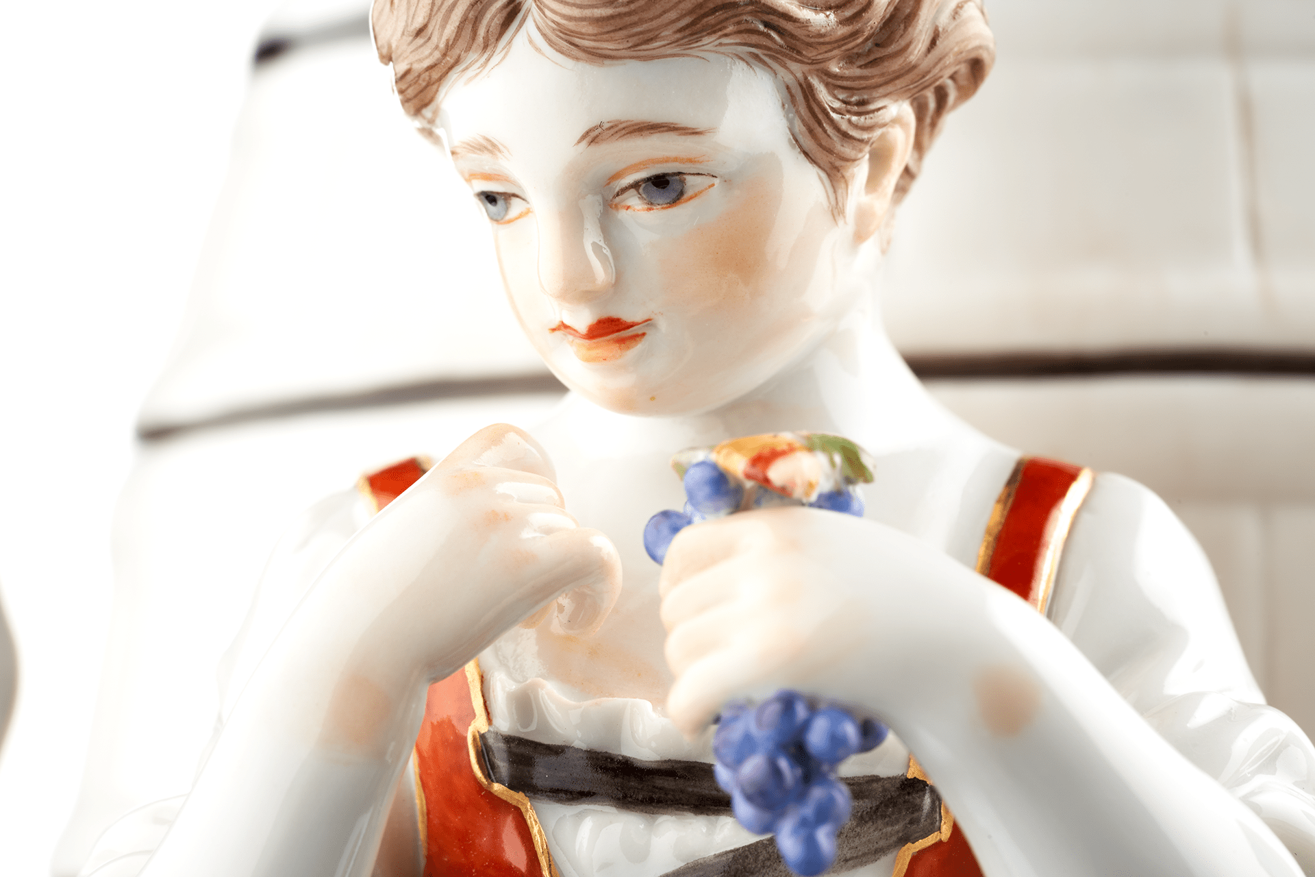Figur Winzergruppe Weinlese, 7 Figuren mit Fass, H 30,5 cm | Meissen Exklusiv - Kollektion 900380 - 61274 - Meissen Weimar