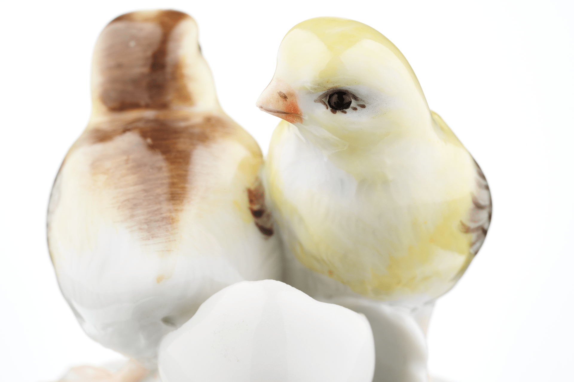 Figur Zwei Küken, H 4,8 cm | Meissen Figuren - Edition Tierkinder 900600 - 77432 - Meissen Weimar