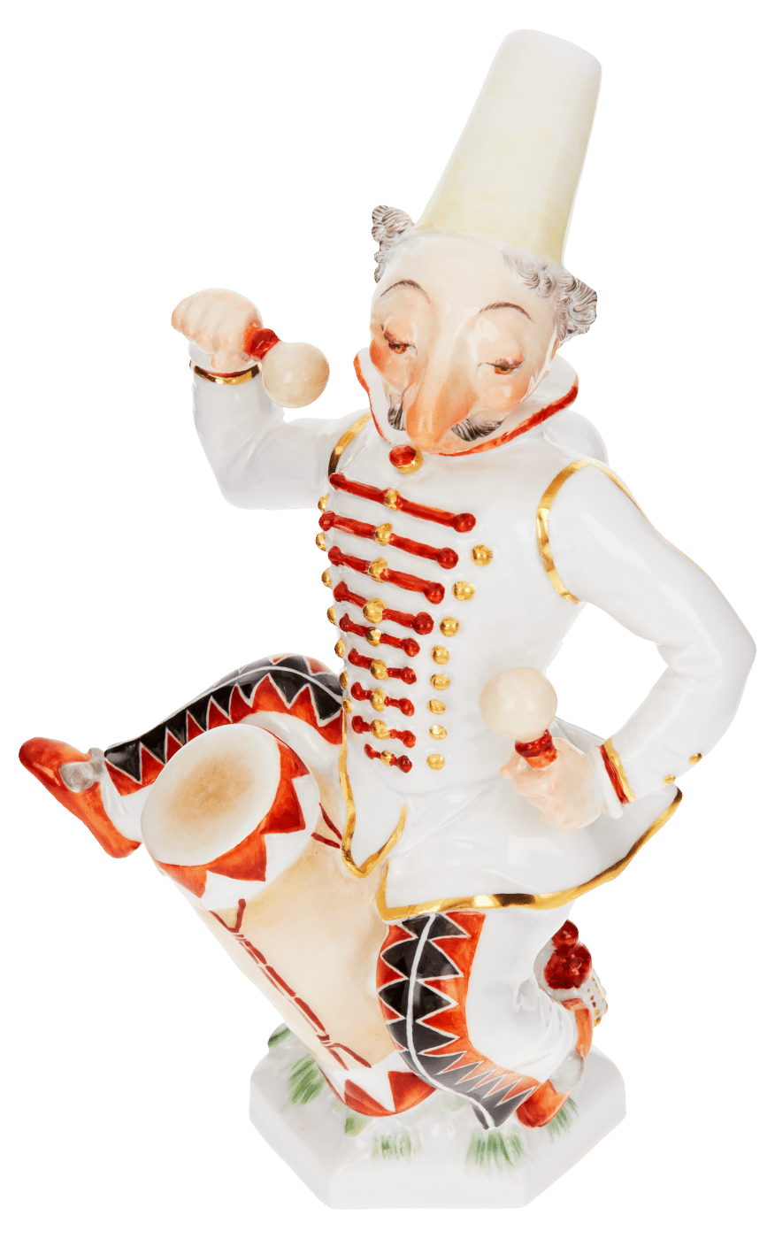 Figur, Zwergenkapelle Paukenschläger, H 18 cm | Meissen Allegorische Figuren 900300 - 60472 - Meissen Weimar