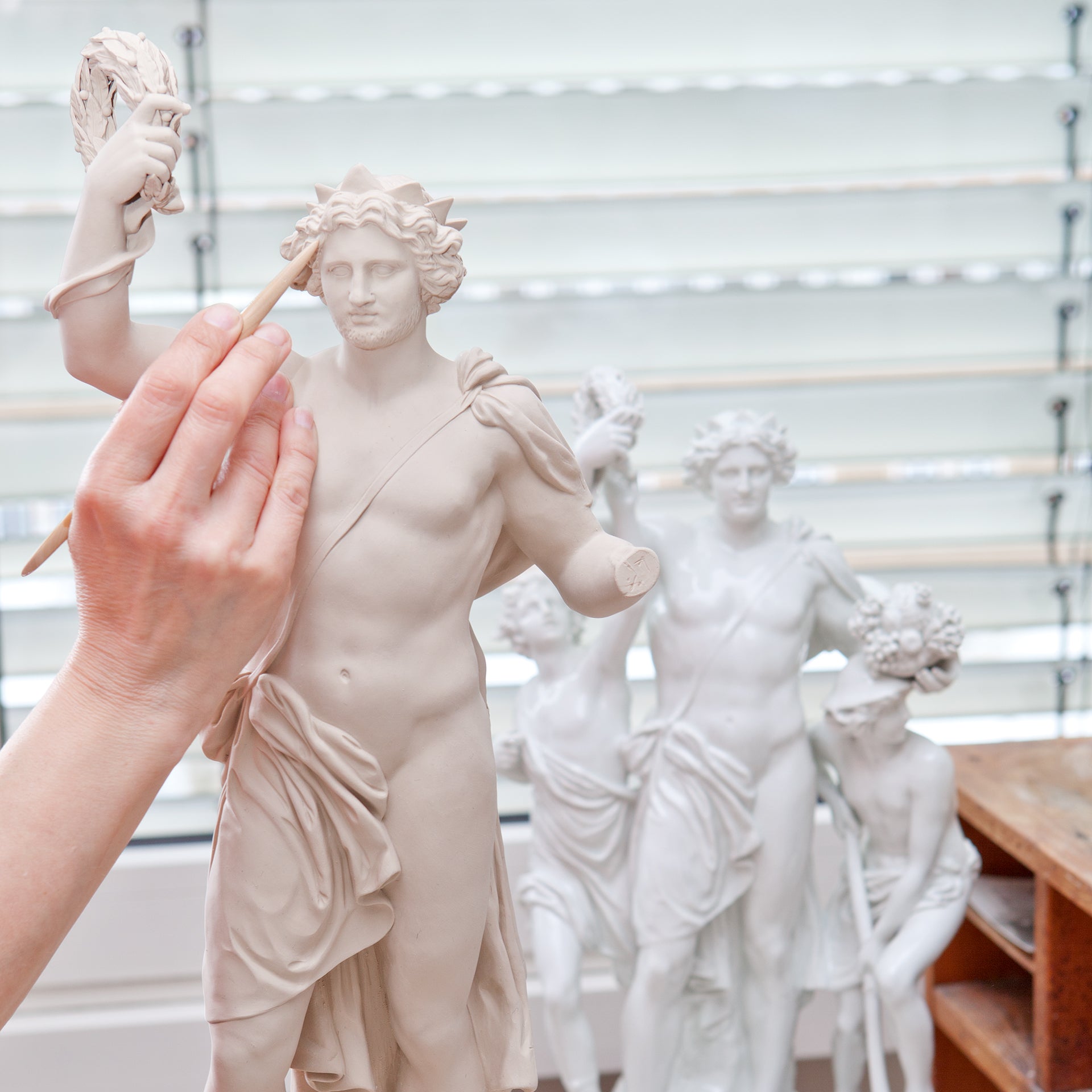 Figurengruppe Der Mittag, Limitiert, H 46 cm | Meissen Limitierte Meisterwerke 900384 - 73691 - Meissen Weimar