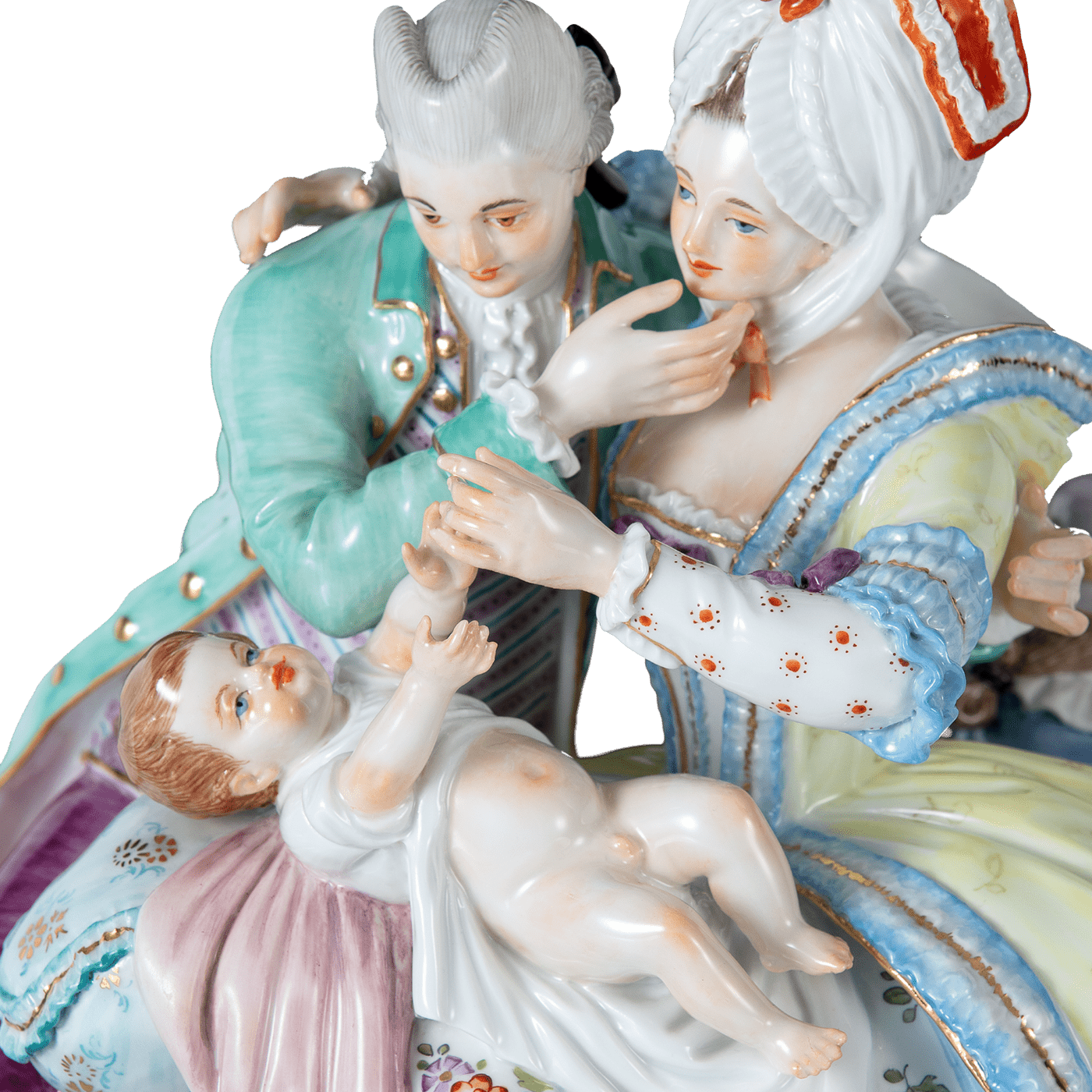Figurengruppe Glückliche Familie, H 24 cm | Meissen Exklusiv - Kollektion 900380 - 73594 - Meissen Weimar